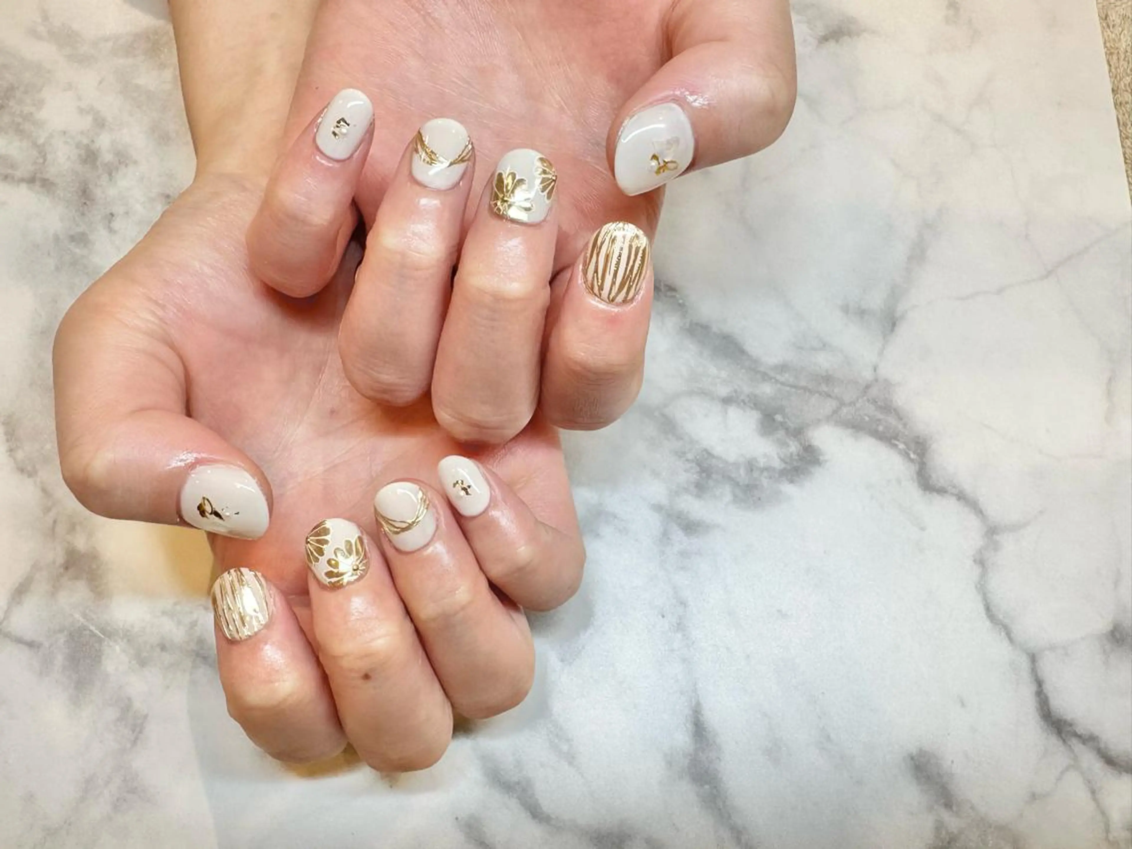 ネイル スカルプネイル Bianca名駅 🪼店長sagawaのネイルデザイン