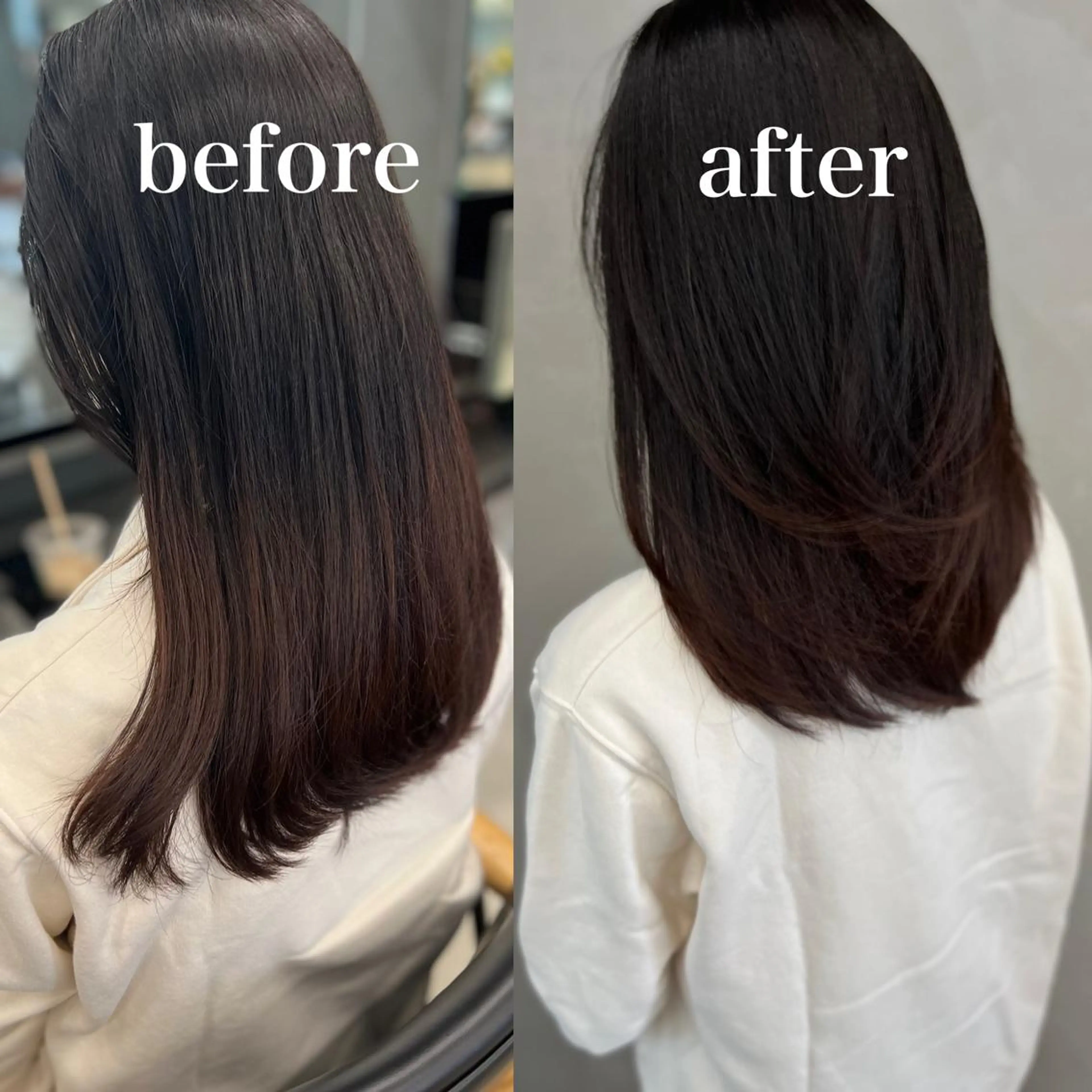 ロング レイヤーカット カット 誰よりも丁寧なカット 🍀小林輝のヘアスタイル