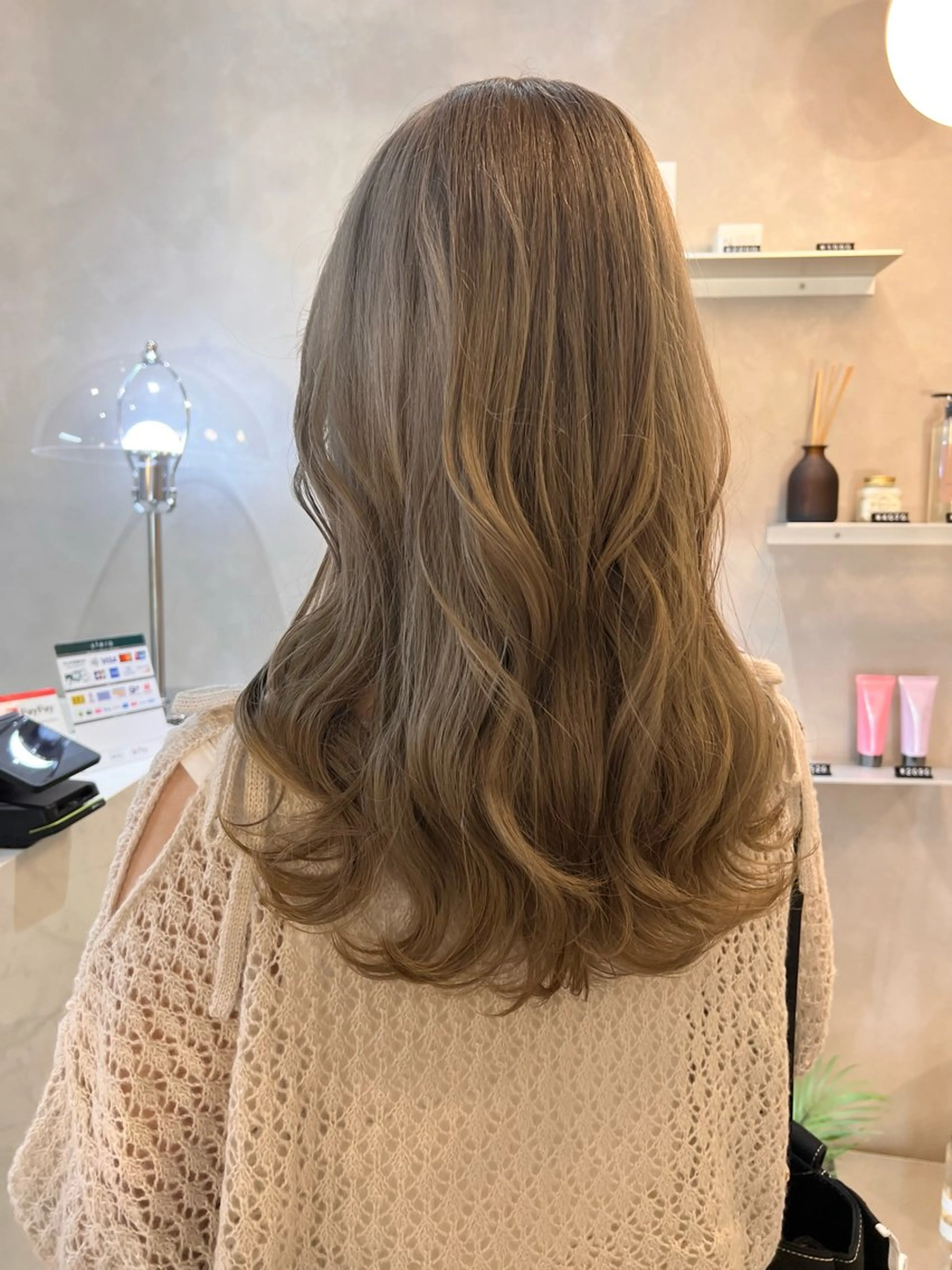 セミロング カラー ベージュカラー ダブルカラー ヘアカラー トリートメント 💎透明感カラー/ 韓国ヘア💎KANAのヘアスタイル
