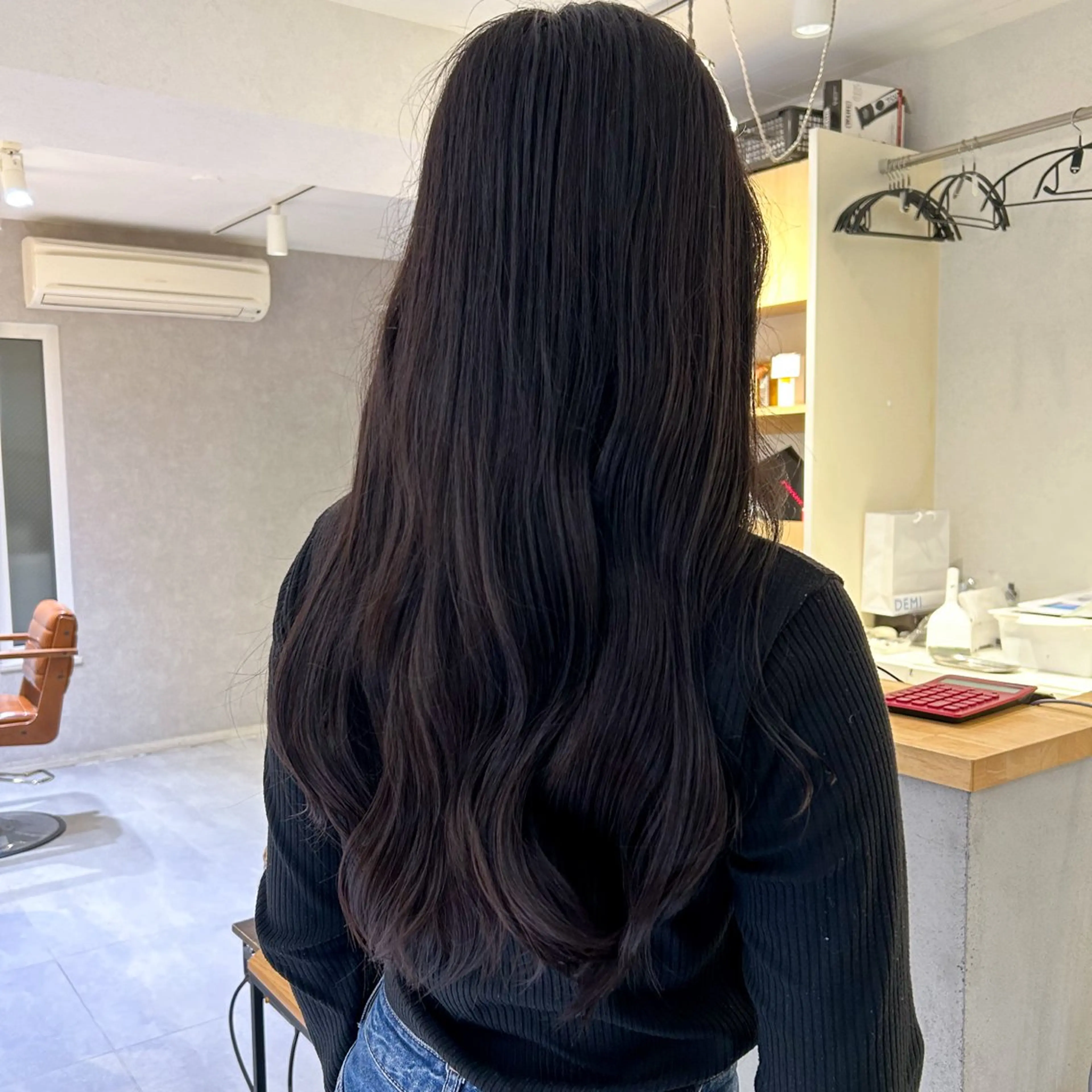 ロング カラー アッシュ アッシュグレー ヘアカラー CLORE所属・甲斐 瑞稀のヘアスタイル
