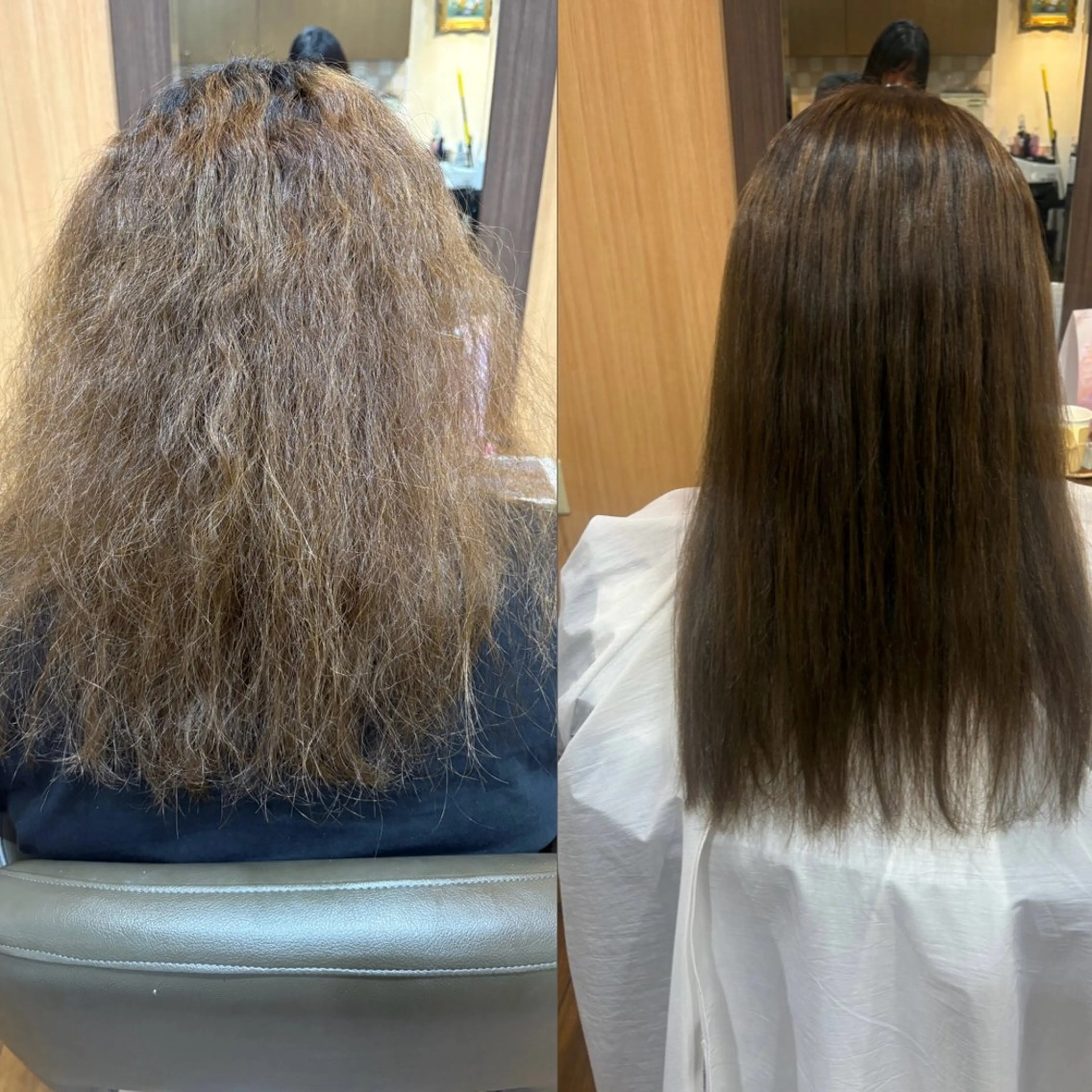 ロング 縮毛矯正 MOLLASALON 浅香山店所属・ツジ モモカのヘアスタイル