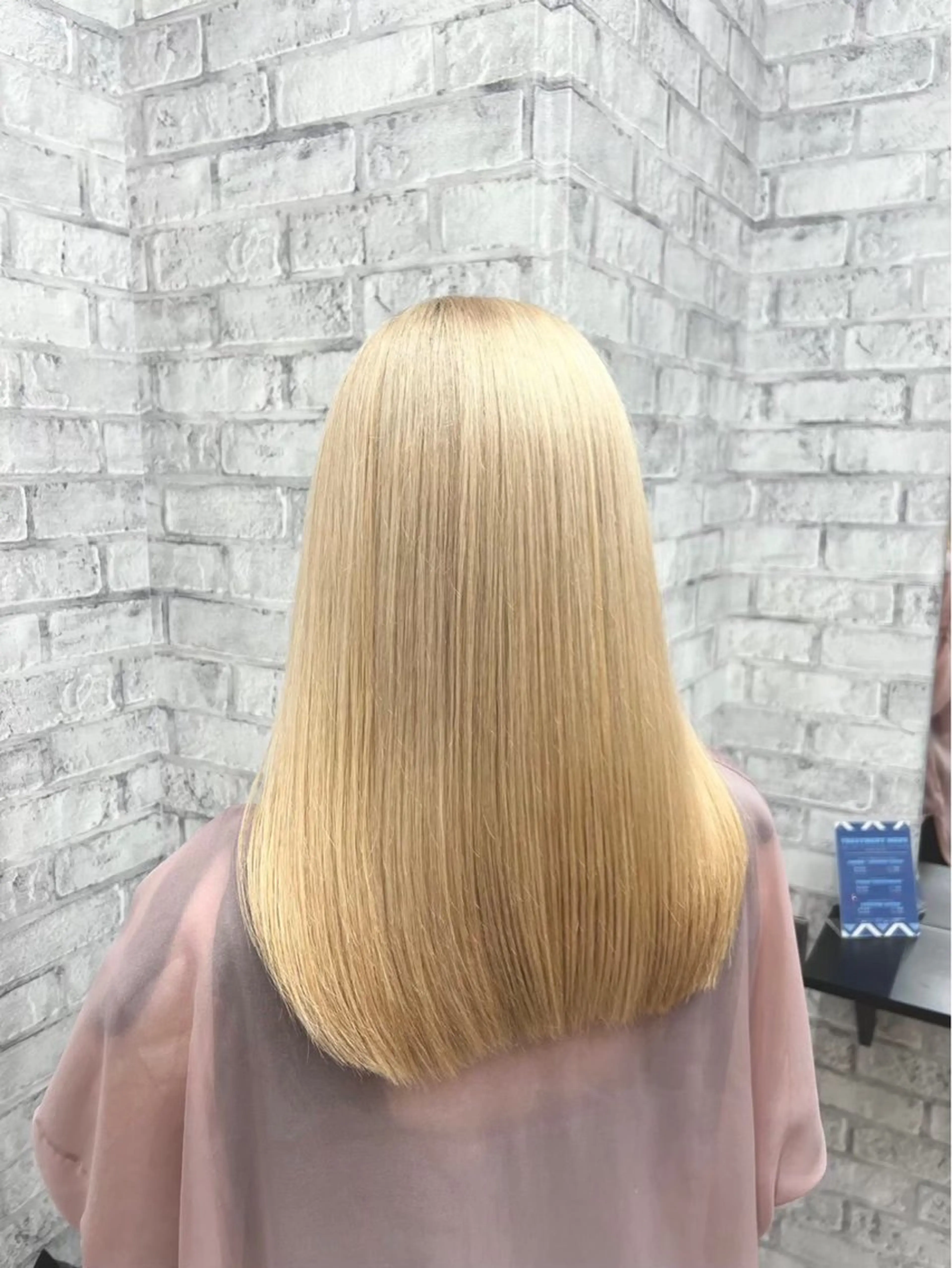 カラー 栄🎡ピンクカラー 💕SAKURA💕のヘアスタイル