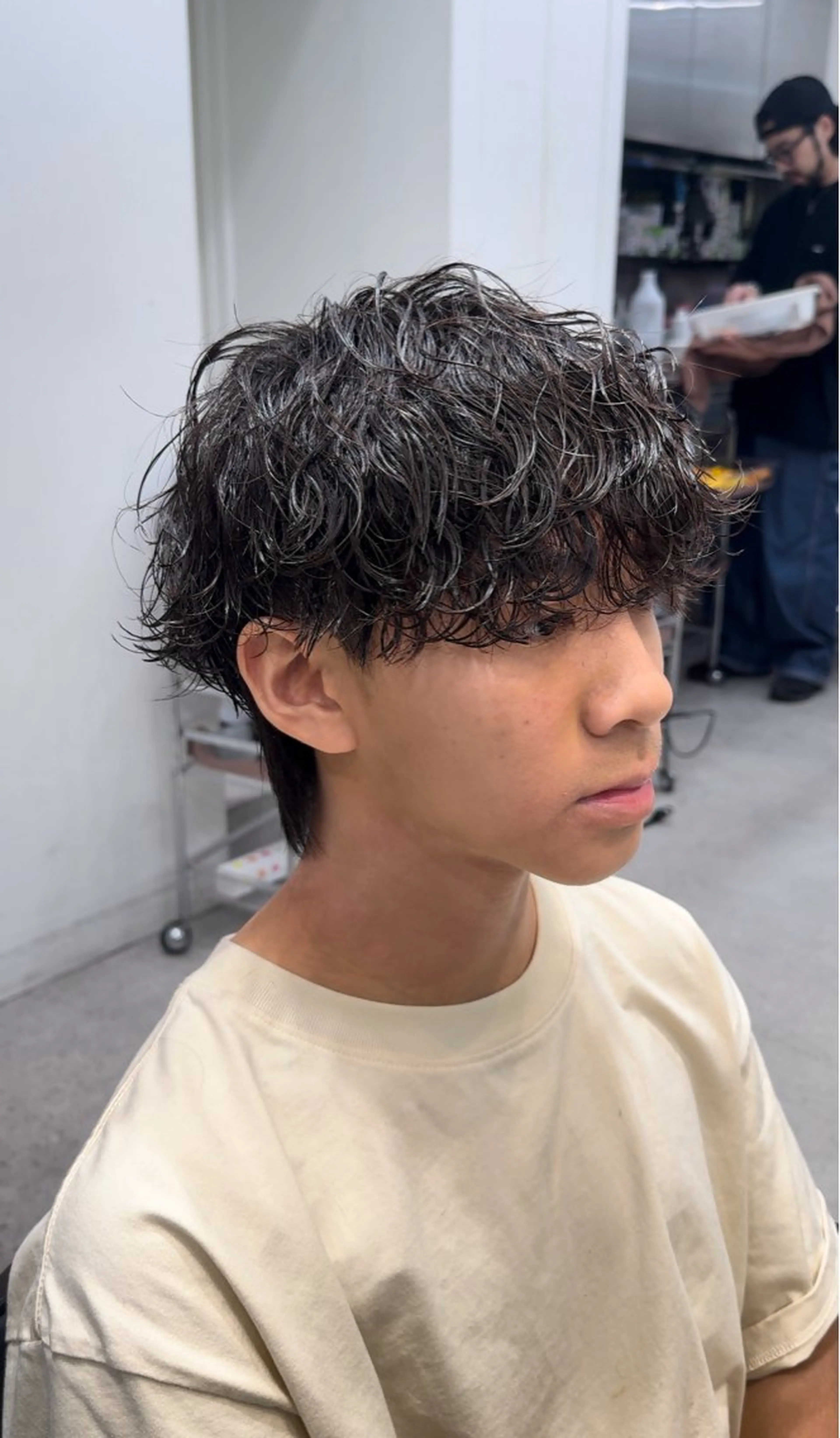 ショート カラー パーマ メンズ Men's salon fifth 渋谷【メンズサロン フィフス】所属・fifth/堀 佳樹のヘアスタイル