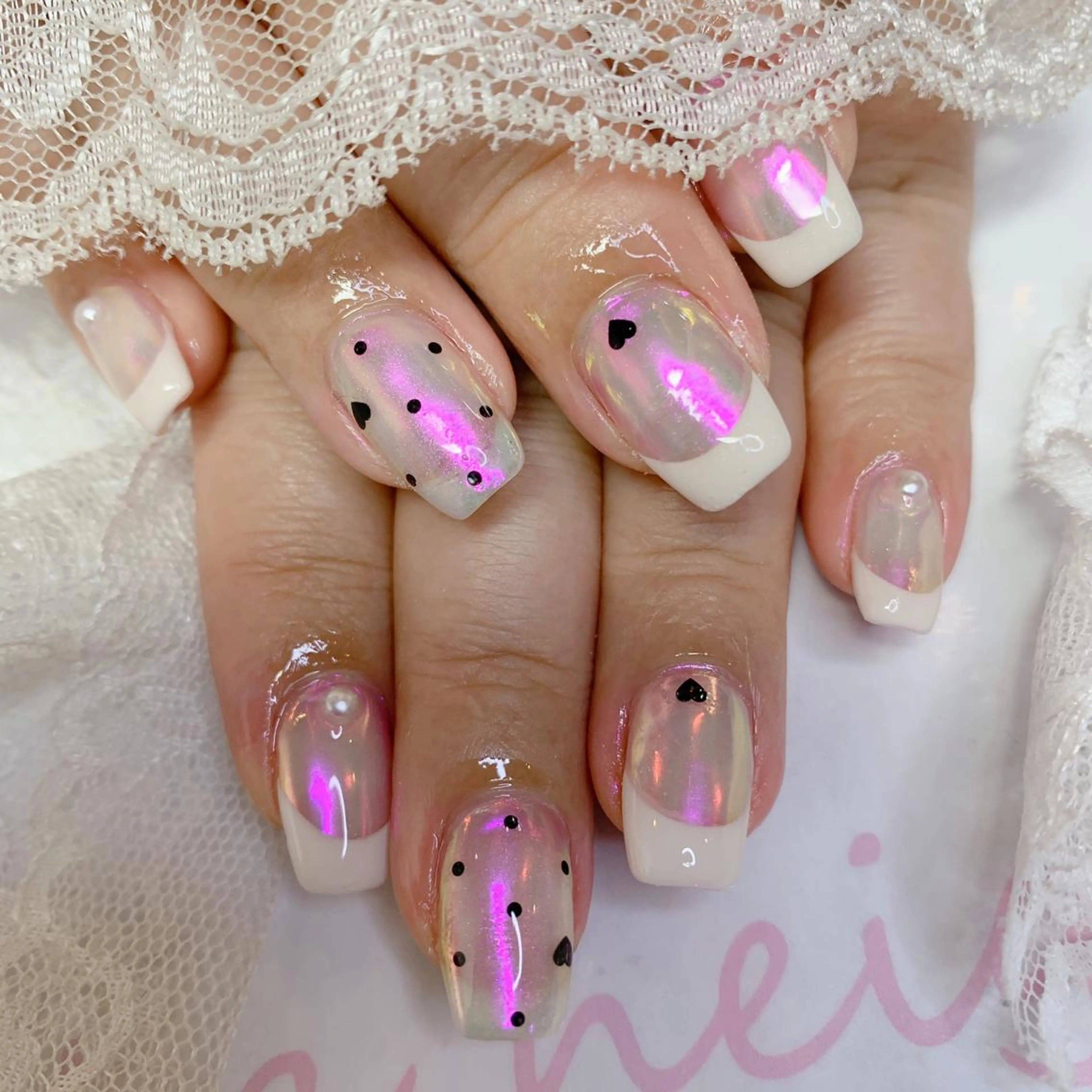 ネイル ハンドネイル La neige* yuki 🥯🍑のネイルデザイン