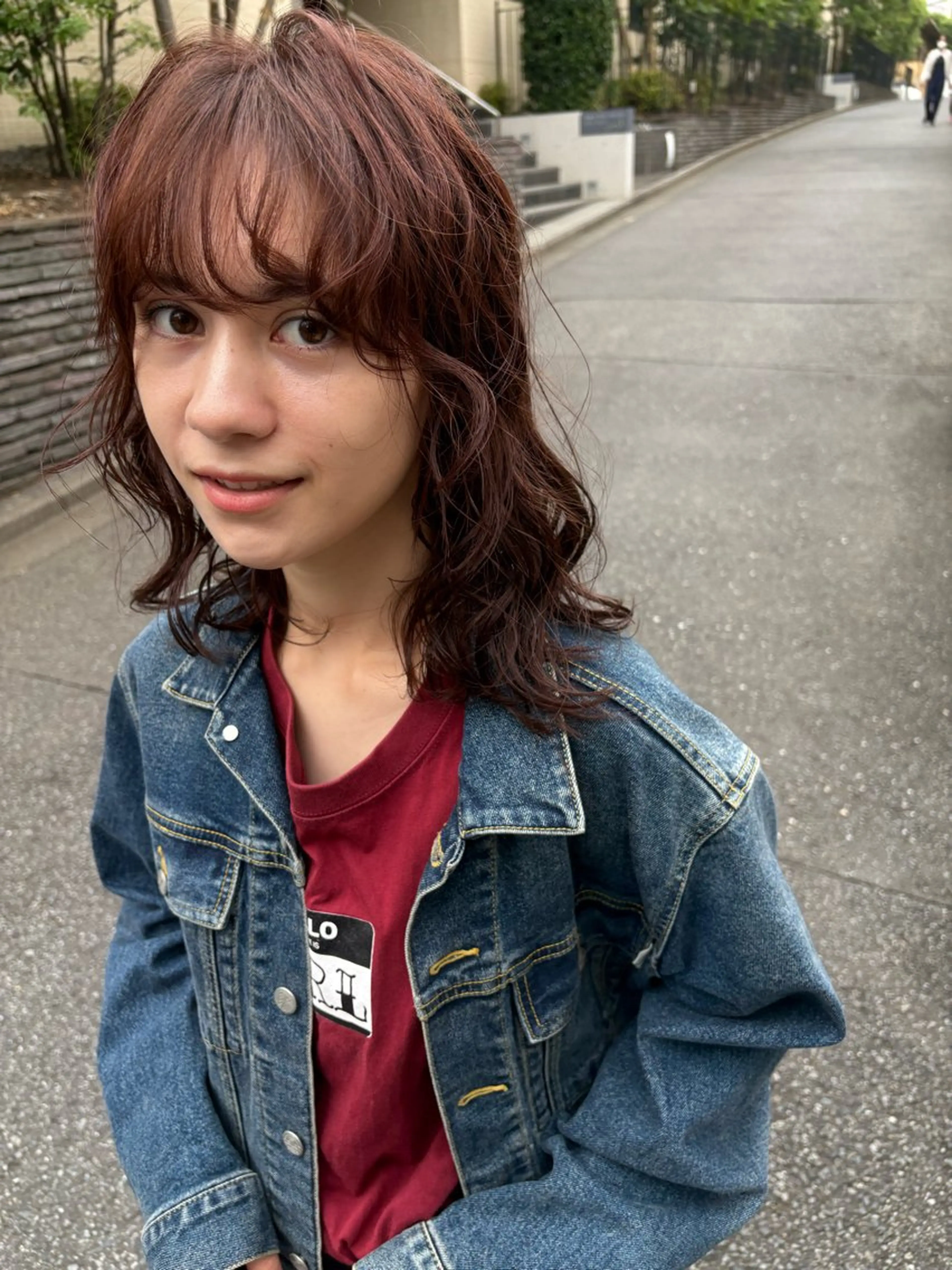 ミディアム ミディアムパーマ ボブ ウルフカット カット ヘアカラー パーマ 【お洒落パーマ】 Elme　肥塚康汰郎のヘアスタイル