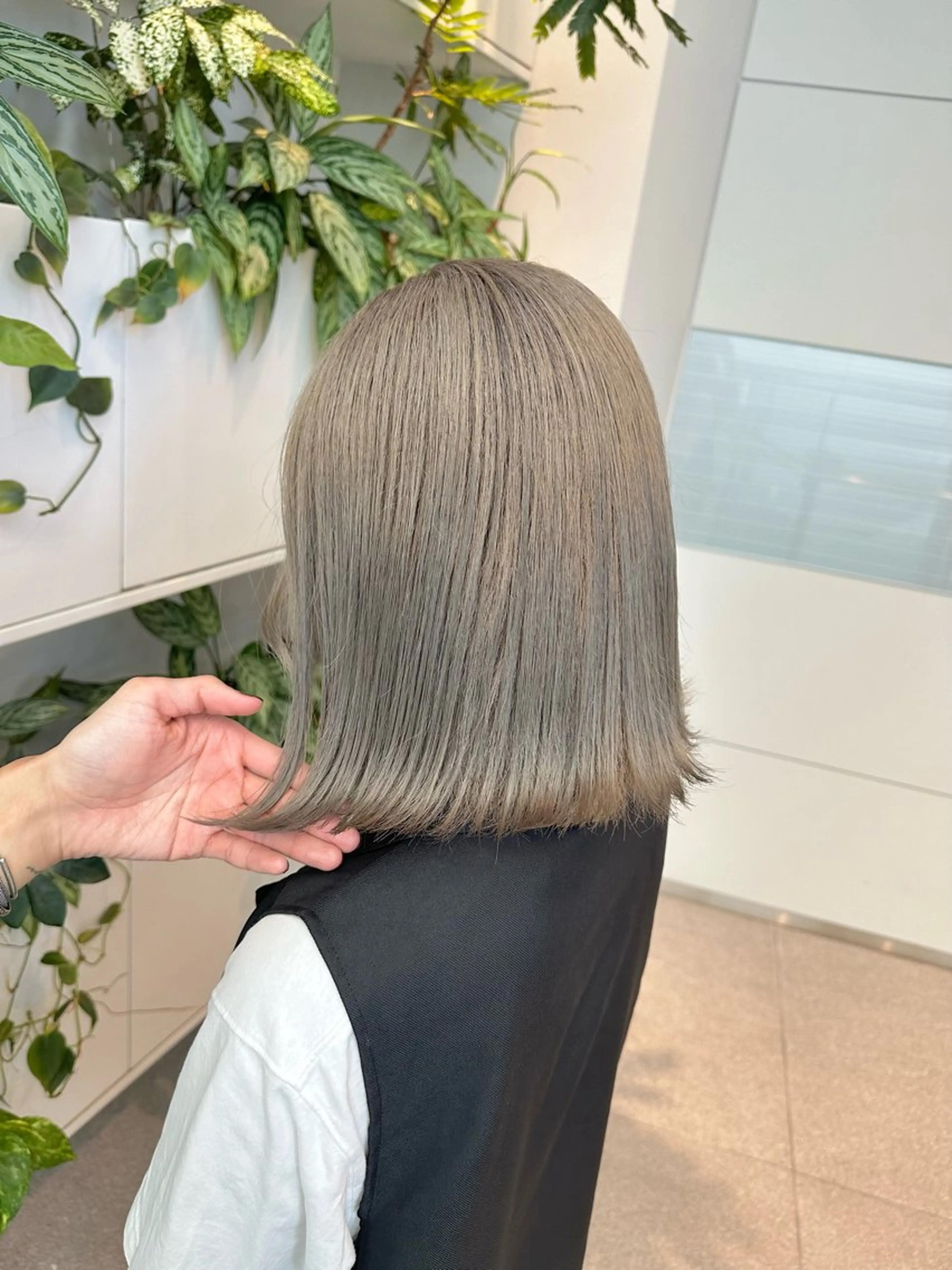 ミディアム ヘアカラー トリートメント 完全個室サロン💐 代表取締役💐梶谷のヘアスタイル