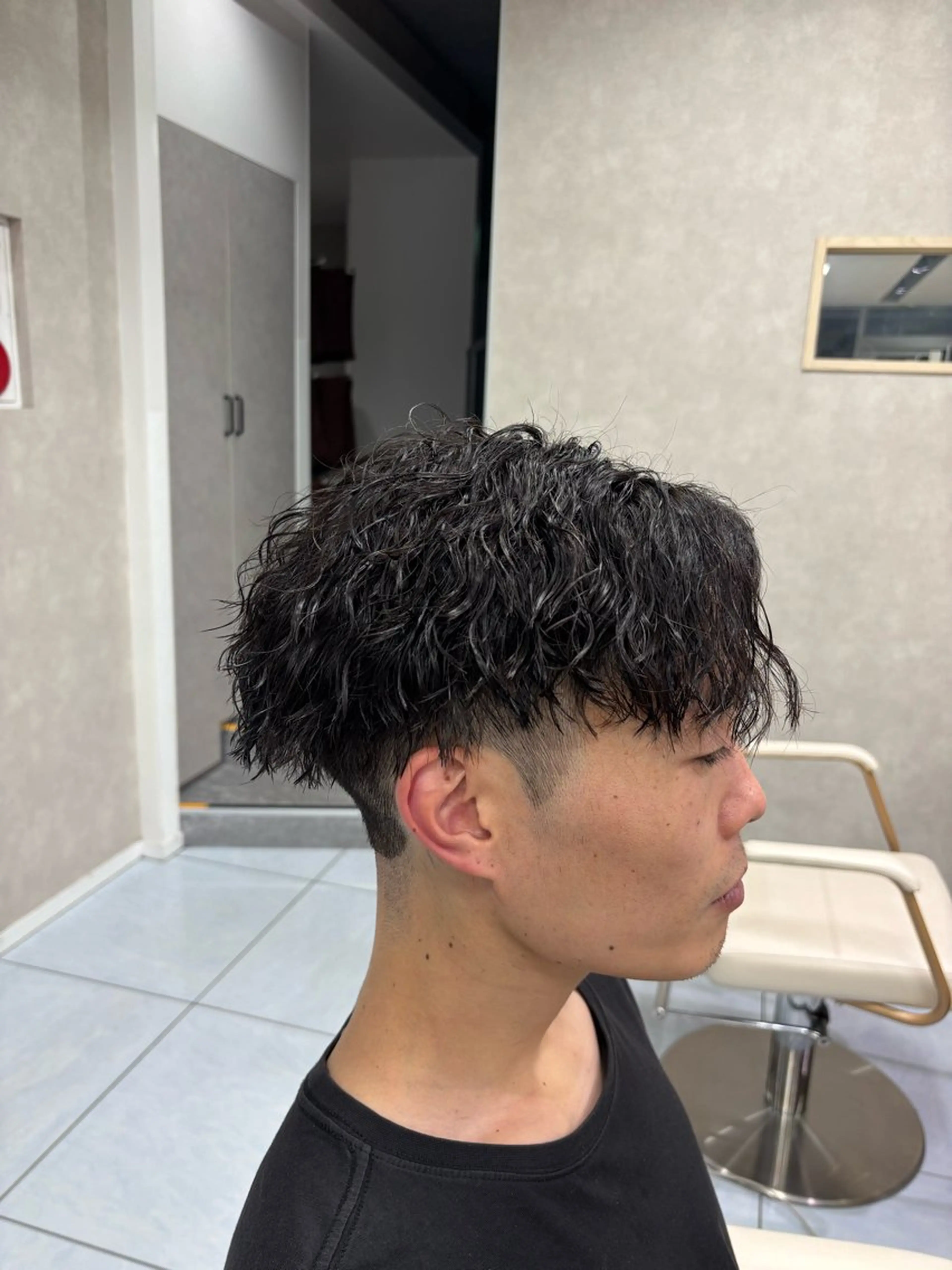 ショート パーマ メンズ カット パーマ メンズ特化韓国風 パーマスタイル/りんのヘアスタイル