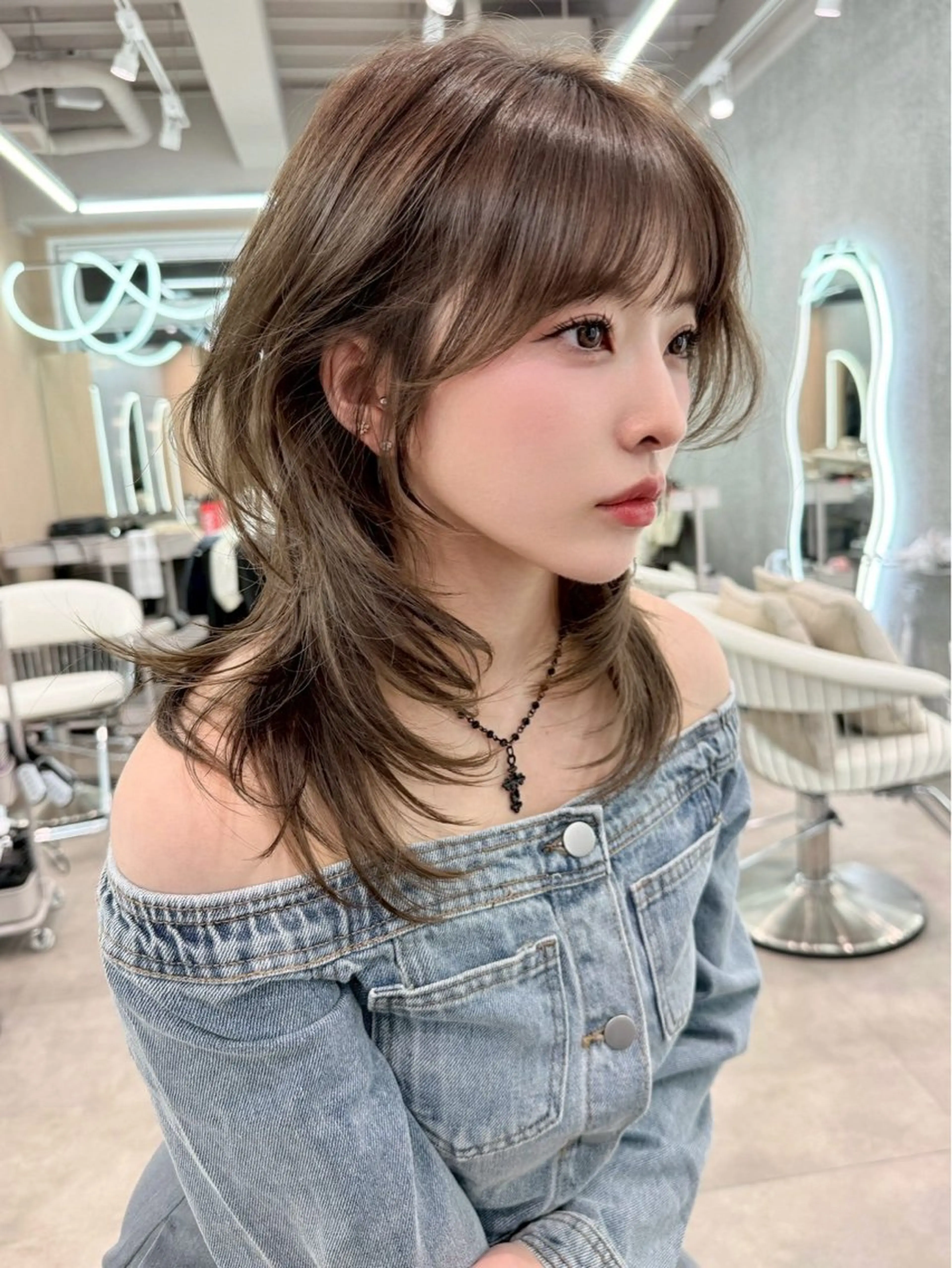 ミディアム 大宮🤍髪質改善 韓国ヘア🪽なるのヘアスタイル