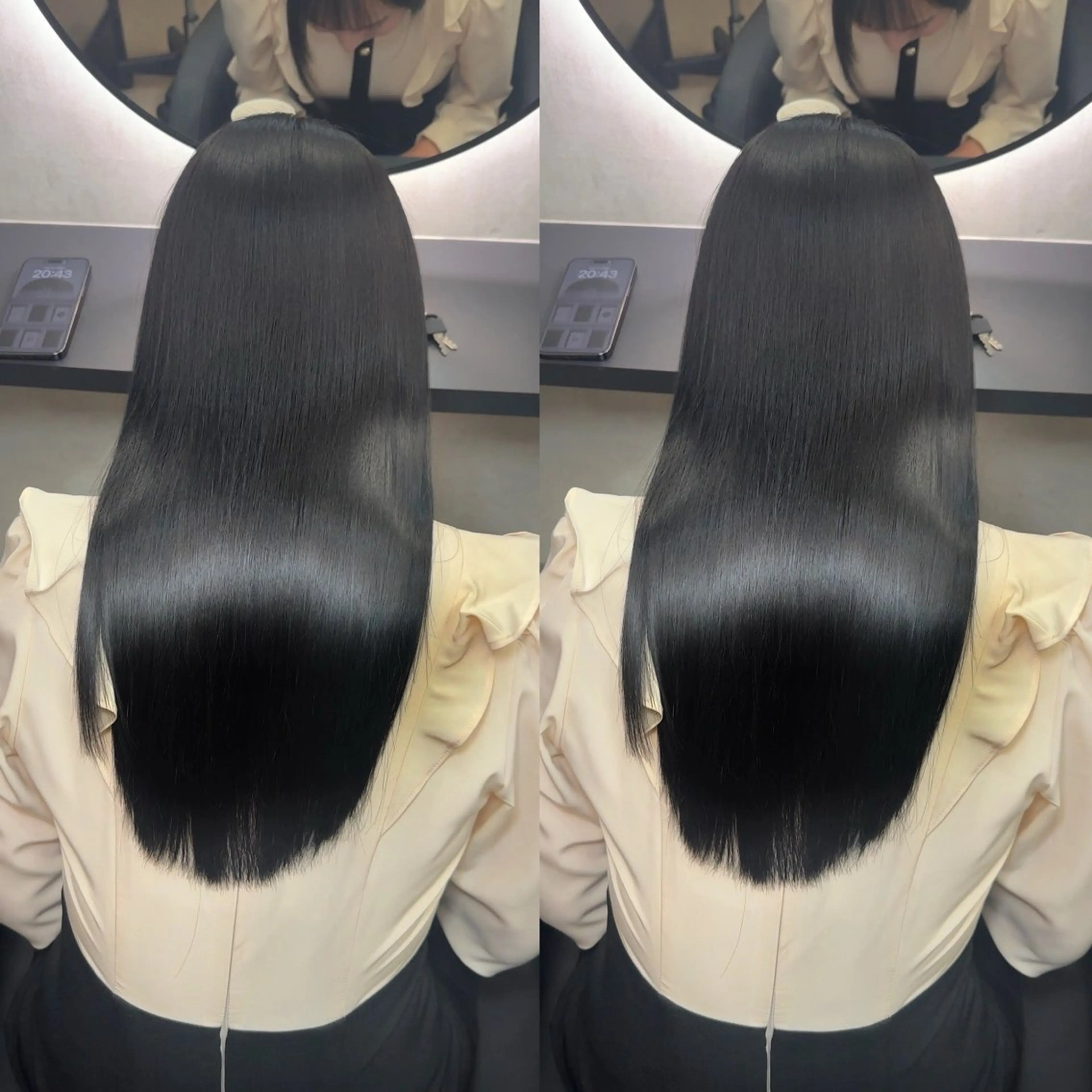 ロング 髪質改善 縮毛矯正 カット ヘアカラー 縮毛矯正 トリートメント 髪質改善／韓国風 恵比寿/Renのヘアスタイル