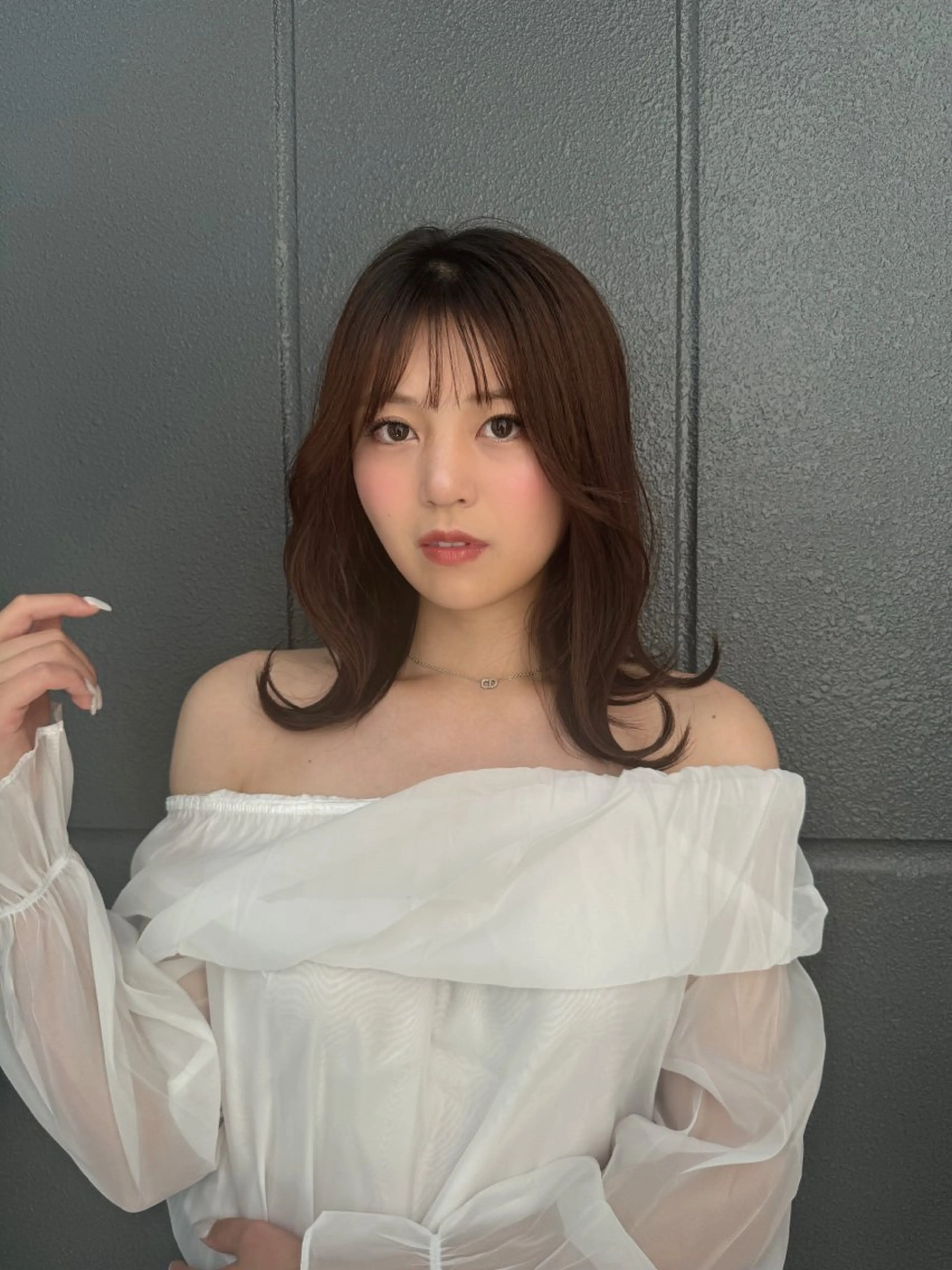 ミディアム カット ヘアカラー トリートメント 髪質改善/美髪矯正/ 銀座/Airiのヘアスタイル