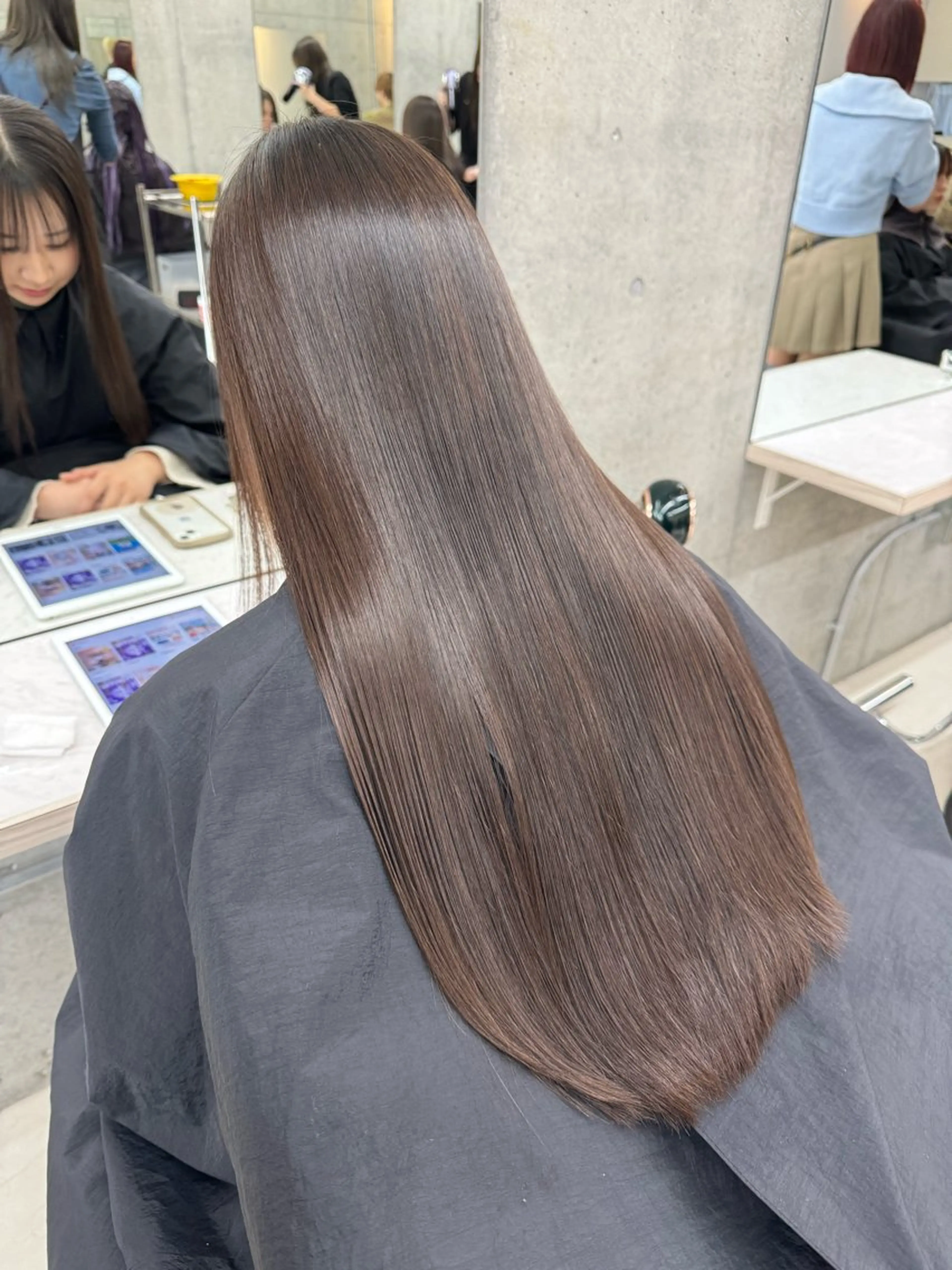 ロング カラー トリートメント ヘアカラー トリートメント うる艶ヘア♡韓国好き 透明感　shotaのヘアスタイル