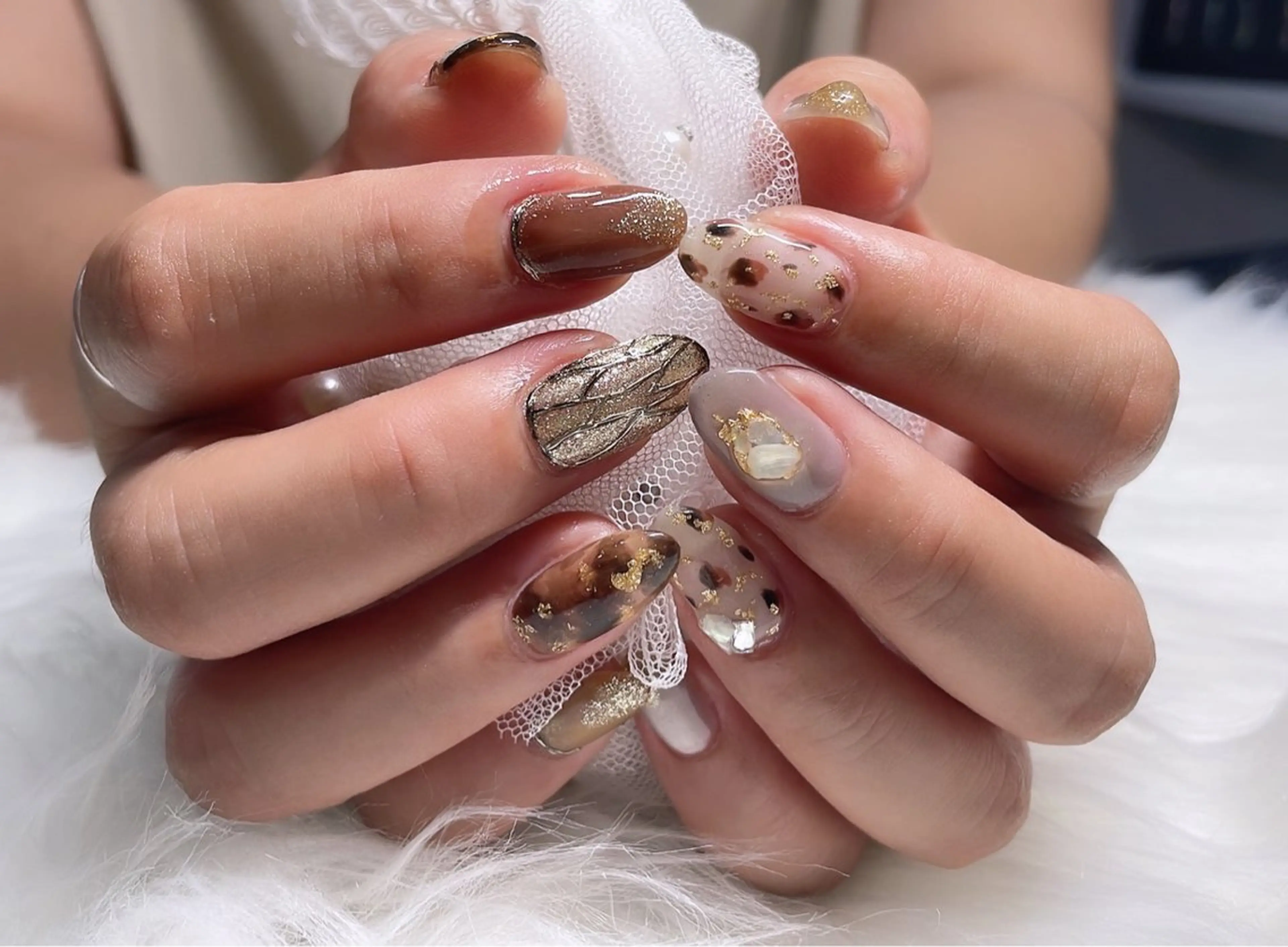 セミロング ハンドネイル salon  Liange所属・La maharo YUのネイルデザイン