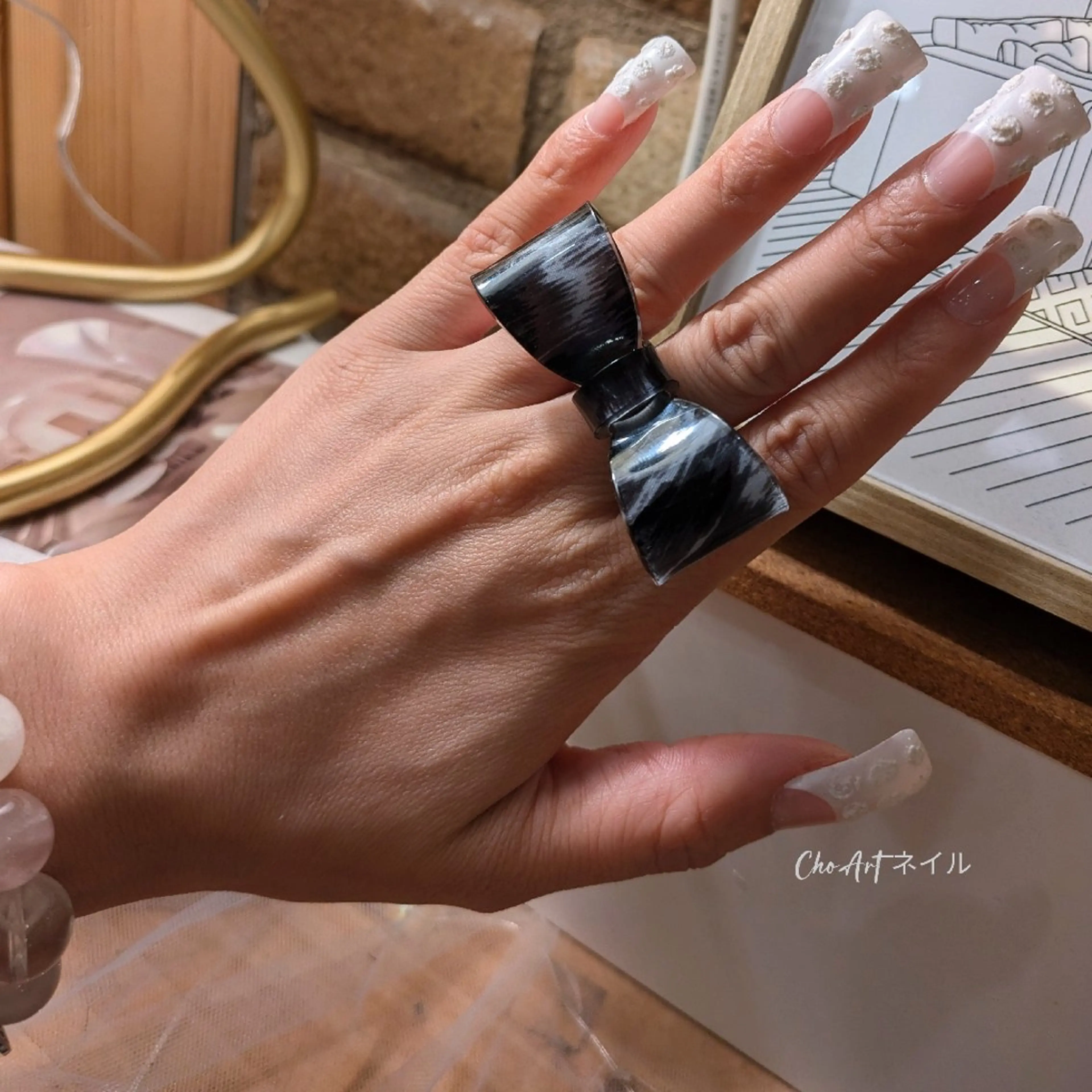 ネイル アートネイル 長さ出し ネイルチップ ワンホンネイル Cho Artネイル所属・Cho Art ネイルのネイルデザイン