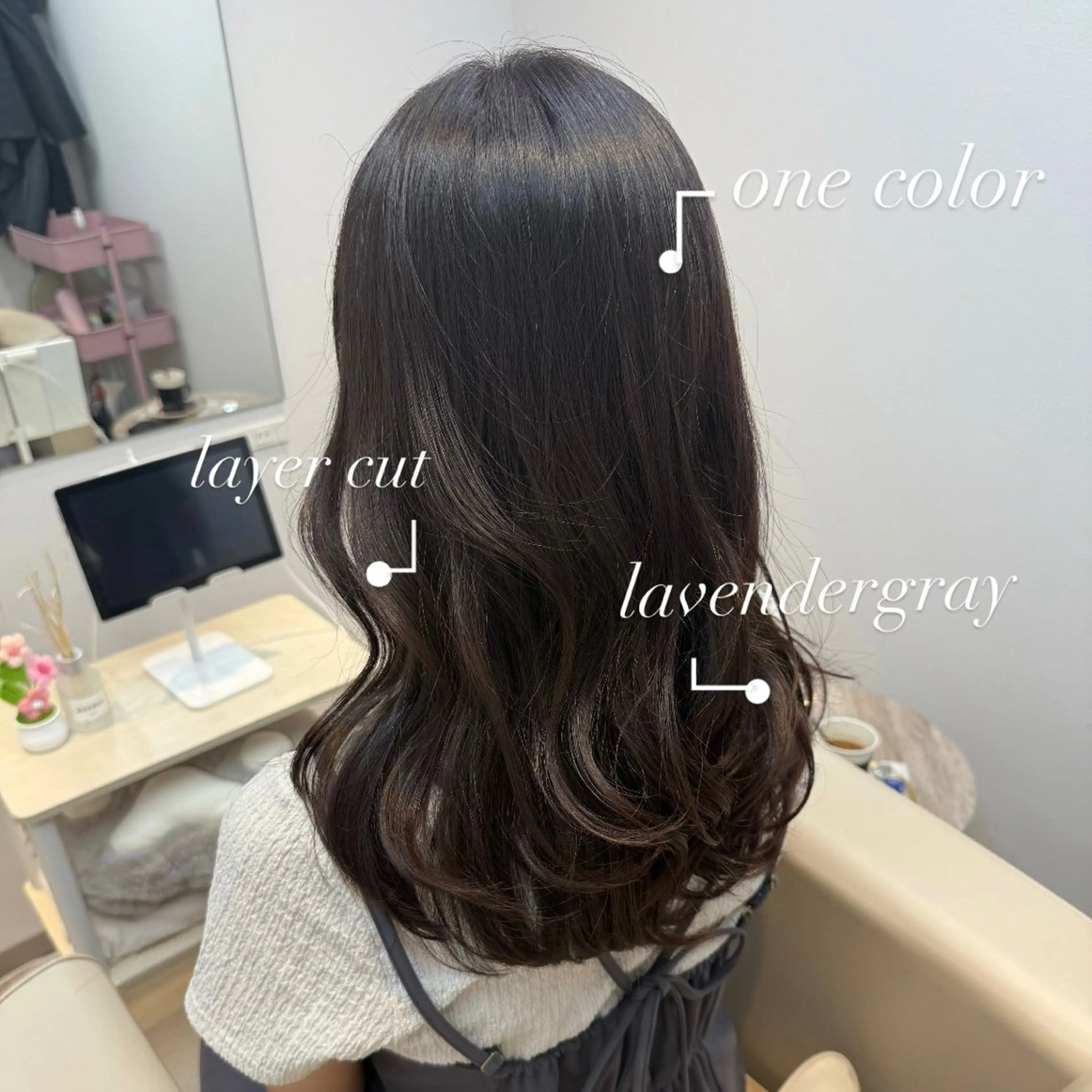 【前髪カット×コテ巻き】の写真