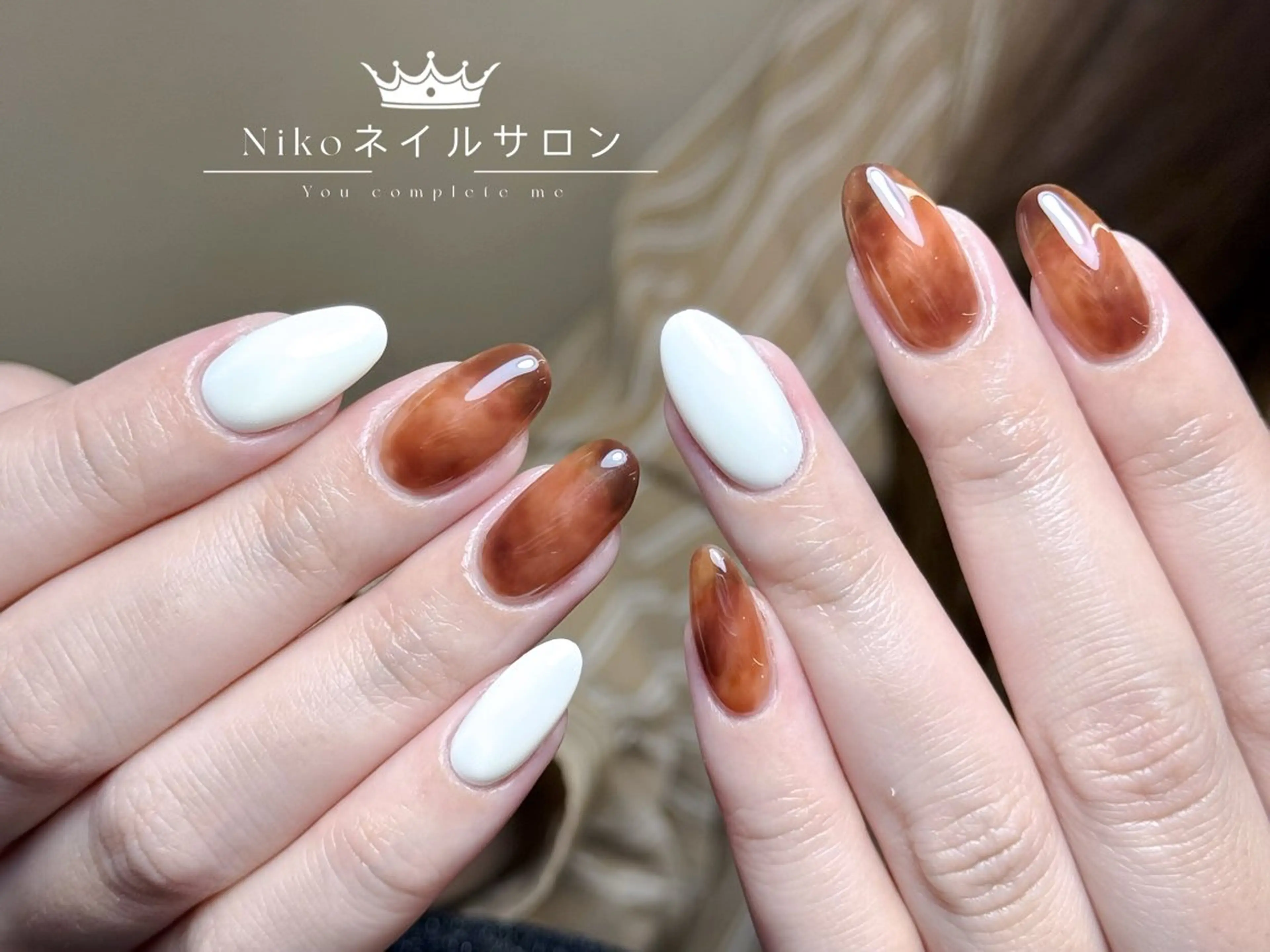 ネイル チークネイル フットネイル フレンチネイル ジェルネイル ガラスフレンチ Nikosalon rikoのネイルデザイン