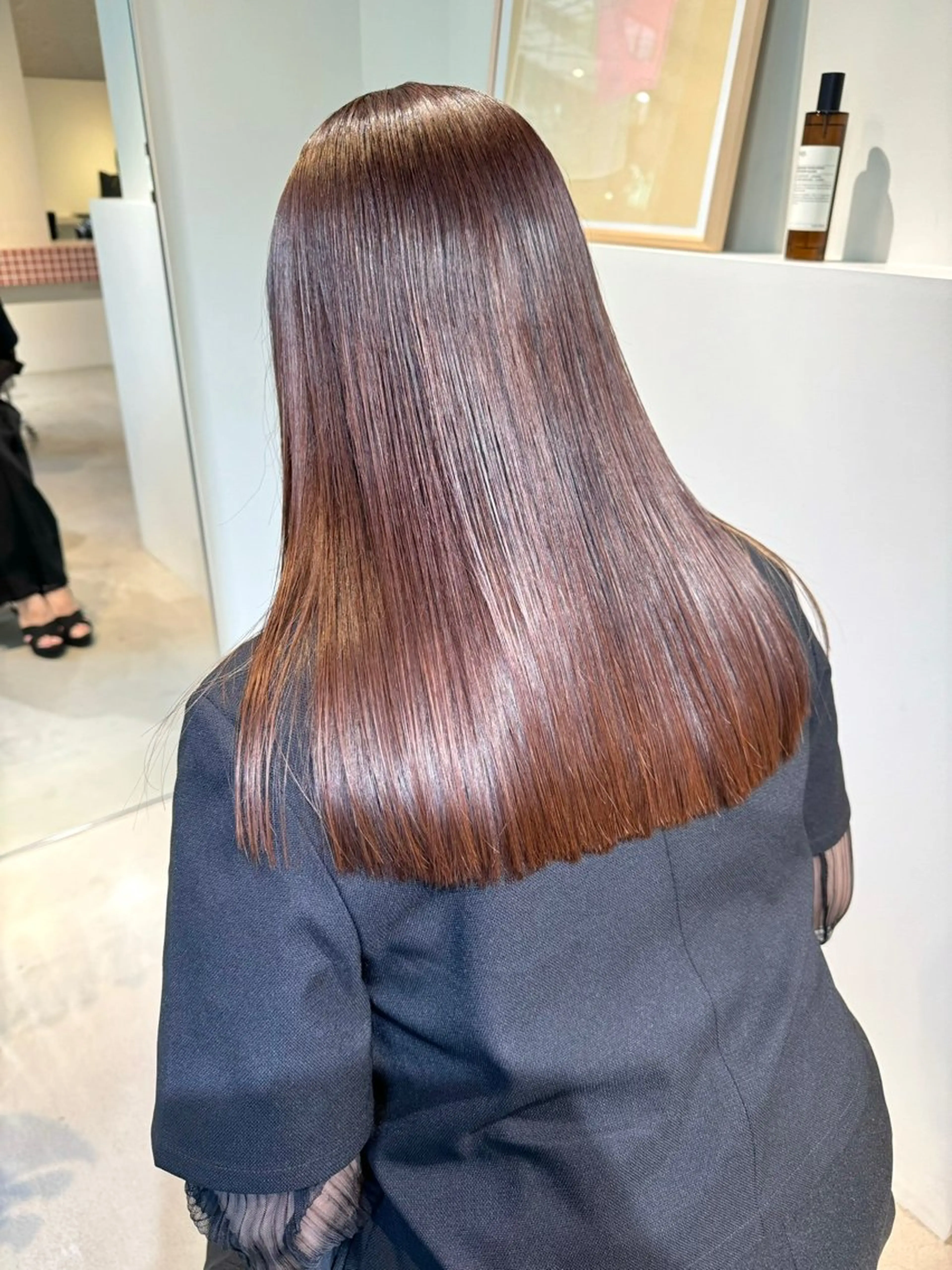 ロング アッシュ ボブ 髪質改善 レイヤーカット ロング eto所属・髪質改善スペシャリス ト長尾勇弥/梅田中津のヘアスタイル