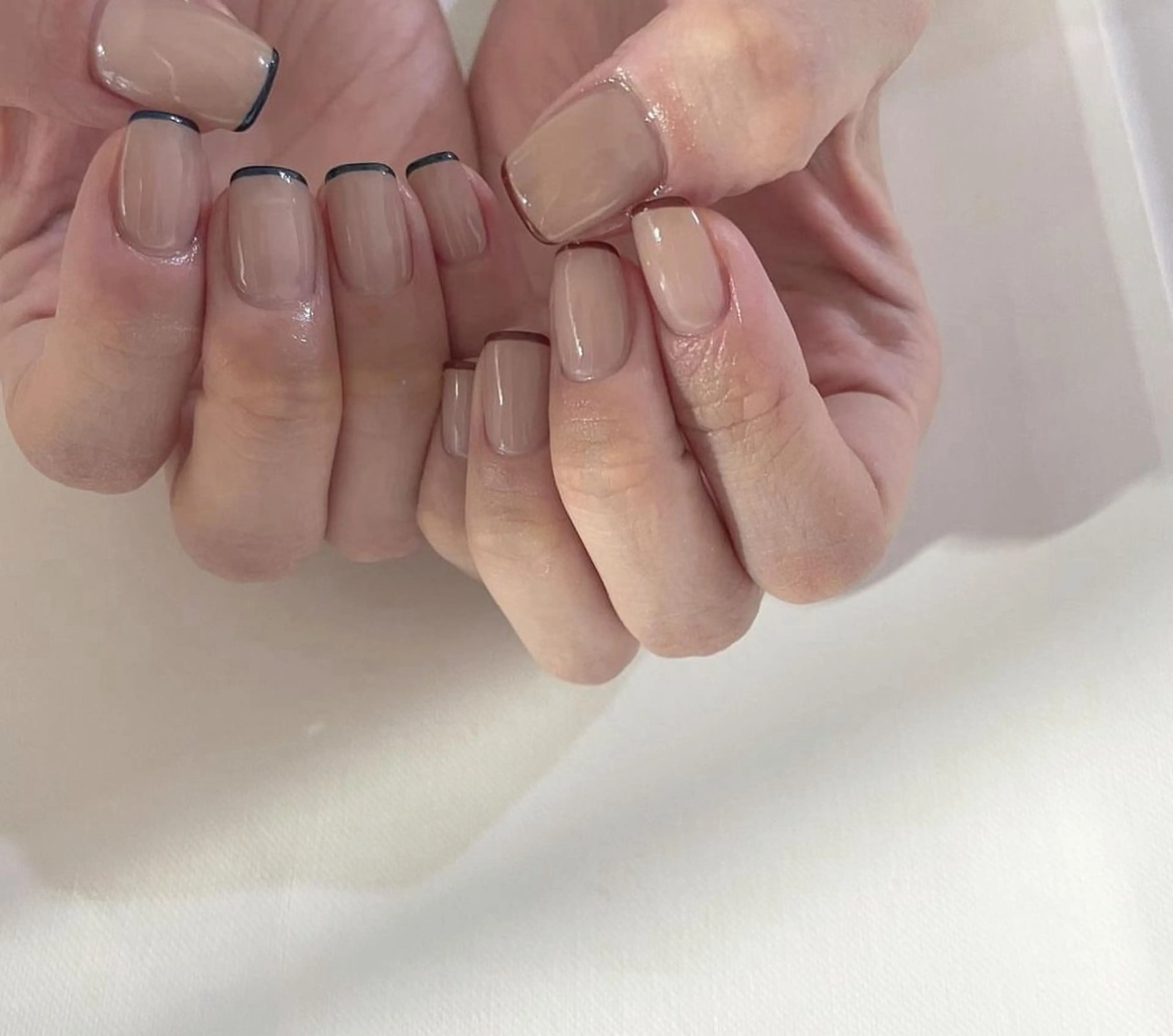 ネイル フレンチネイル ハンドネイル tamu nail 　金町のネイルデザイン
