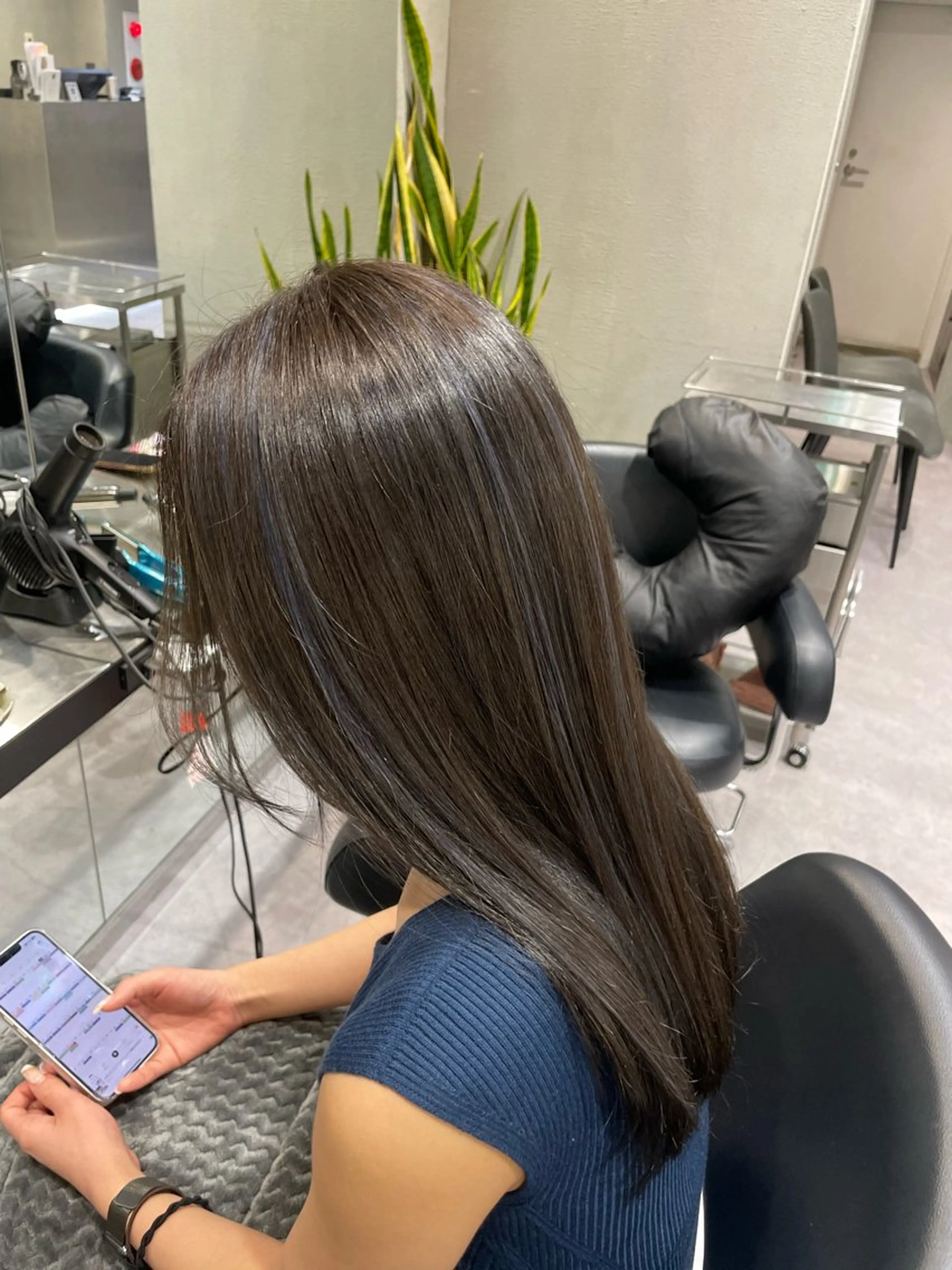 セミロング 韓国ヘア AYUMIのヘアスタイル