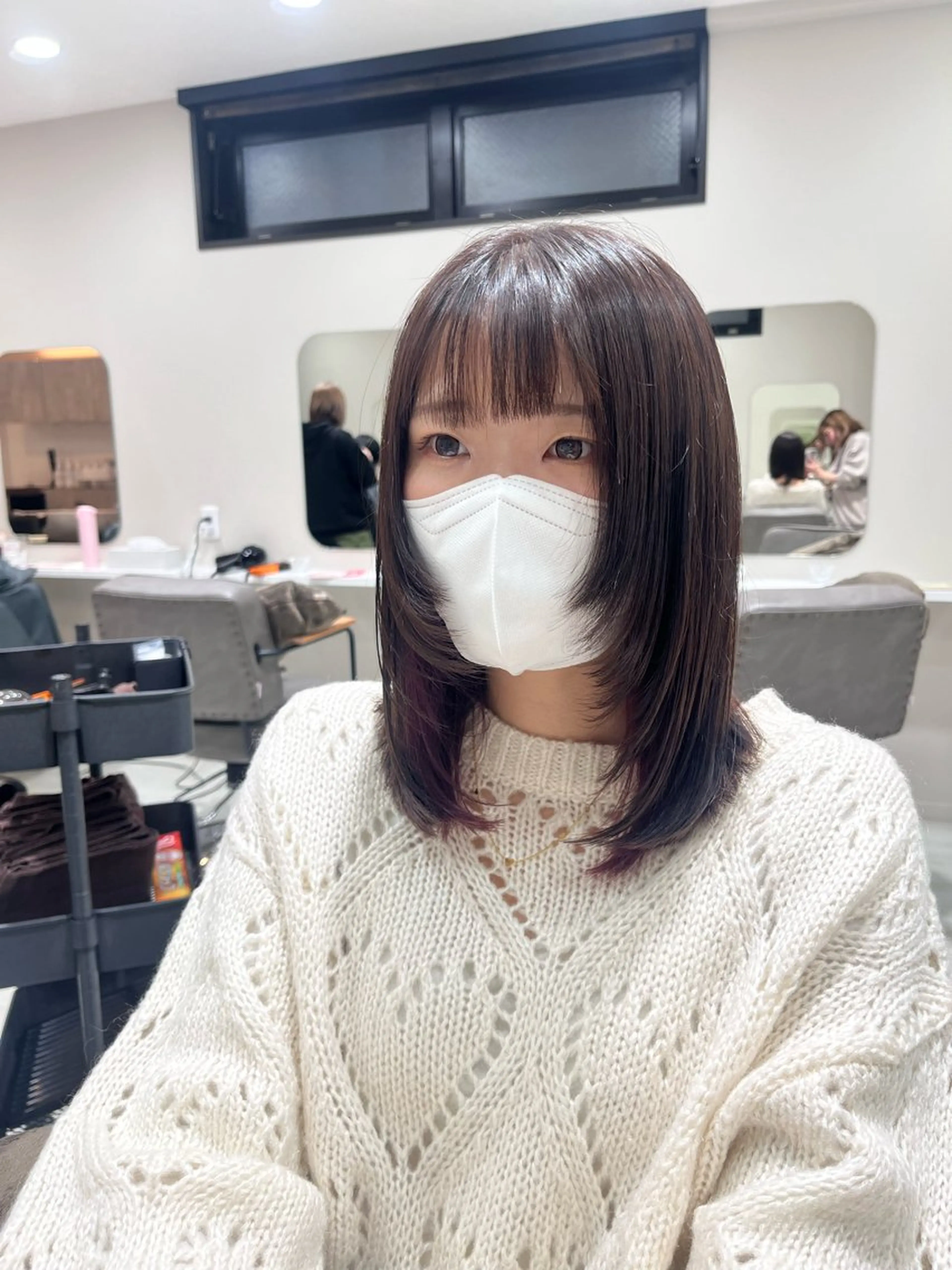 ミディアム レイヤーカット カット ひかるん 🫧 ͛.*のヘアスタイル