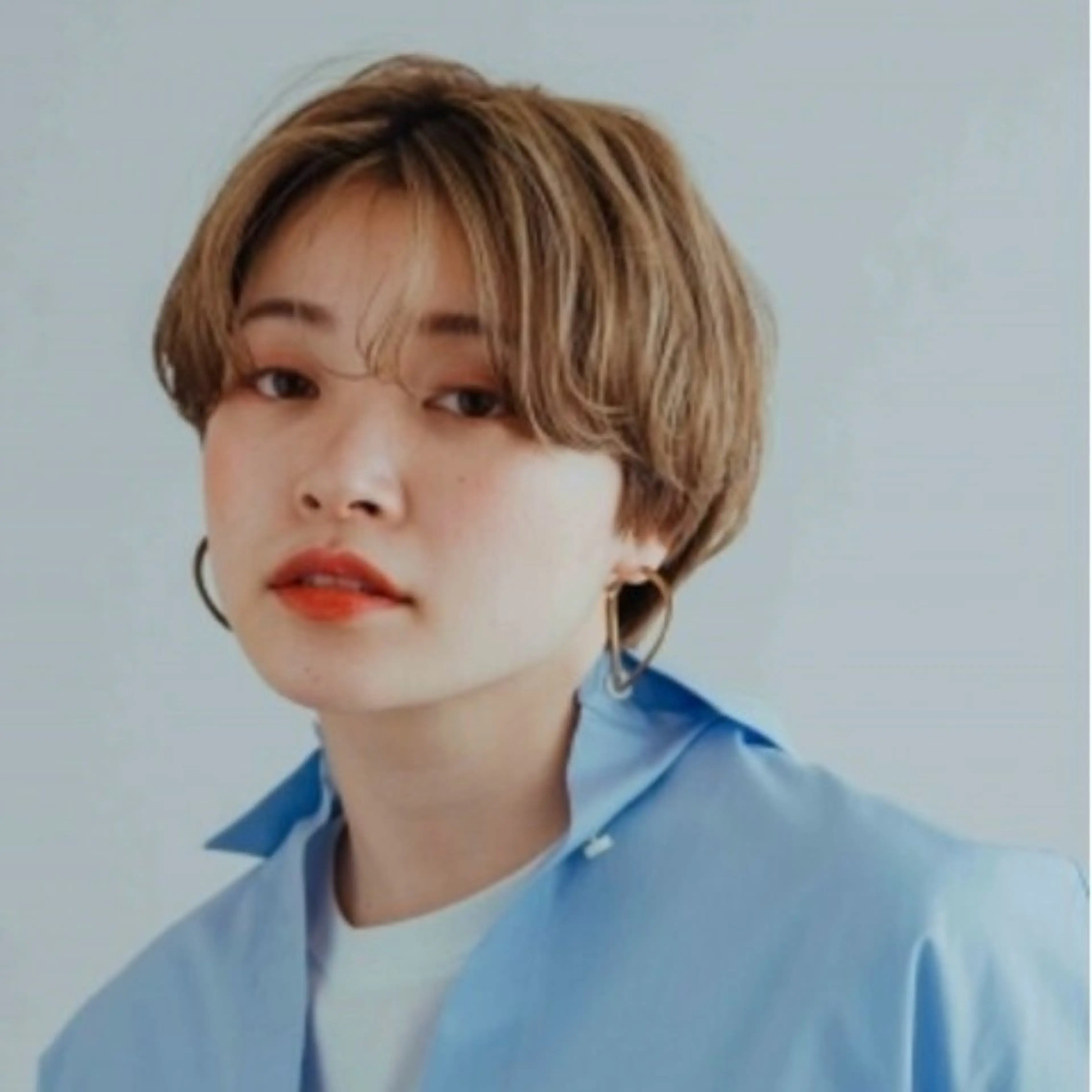 ショート カラー 似合わせショート/ ハイライト/我如古のヘアスタイル