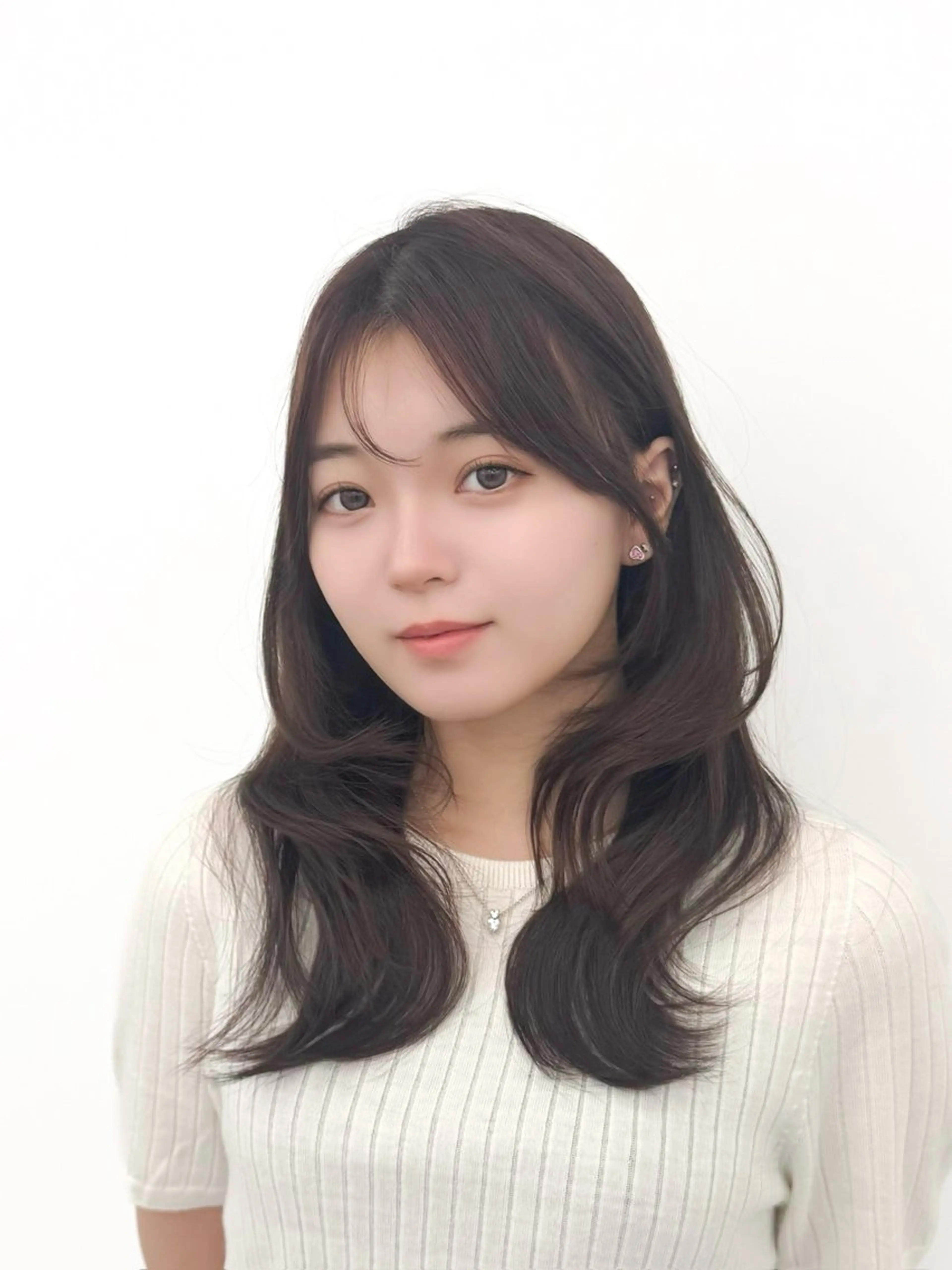 セミロング カラー ヘアアレンジ 最小顔周り&レイヤー 特化/池袋/kokiのヘアスタイル