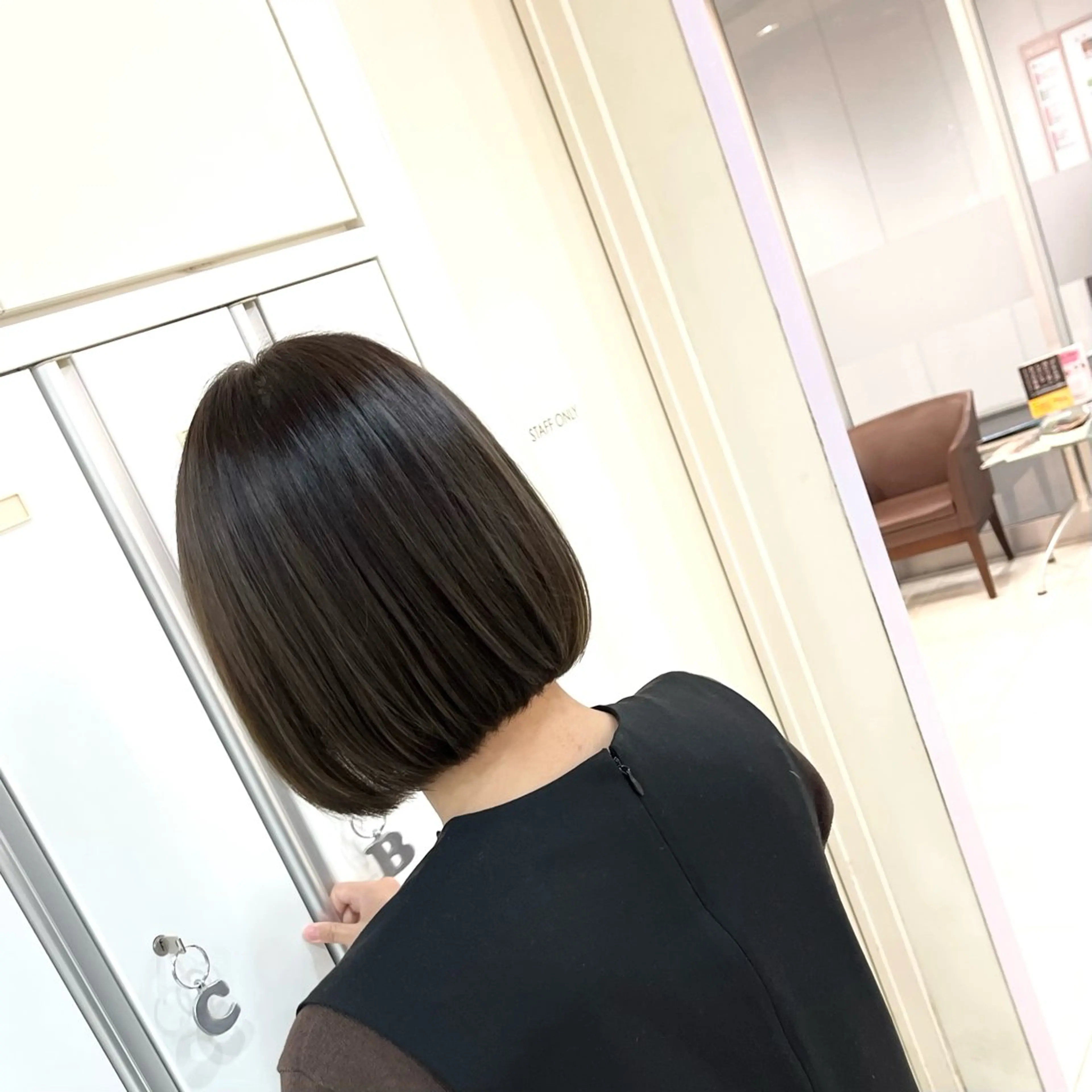 ミディアム カラー ブラウンカラー オリーブブラウン カット/暖色カラー/ rikako🌻のヘアスタイル