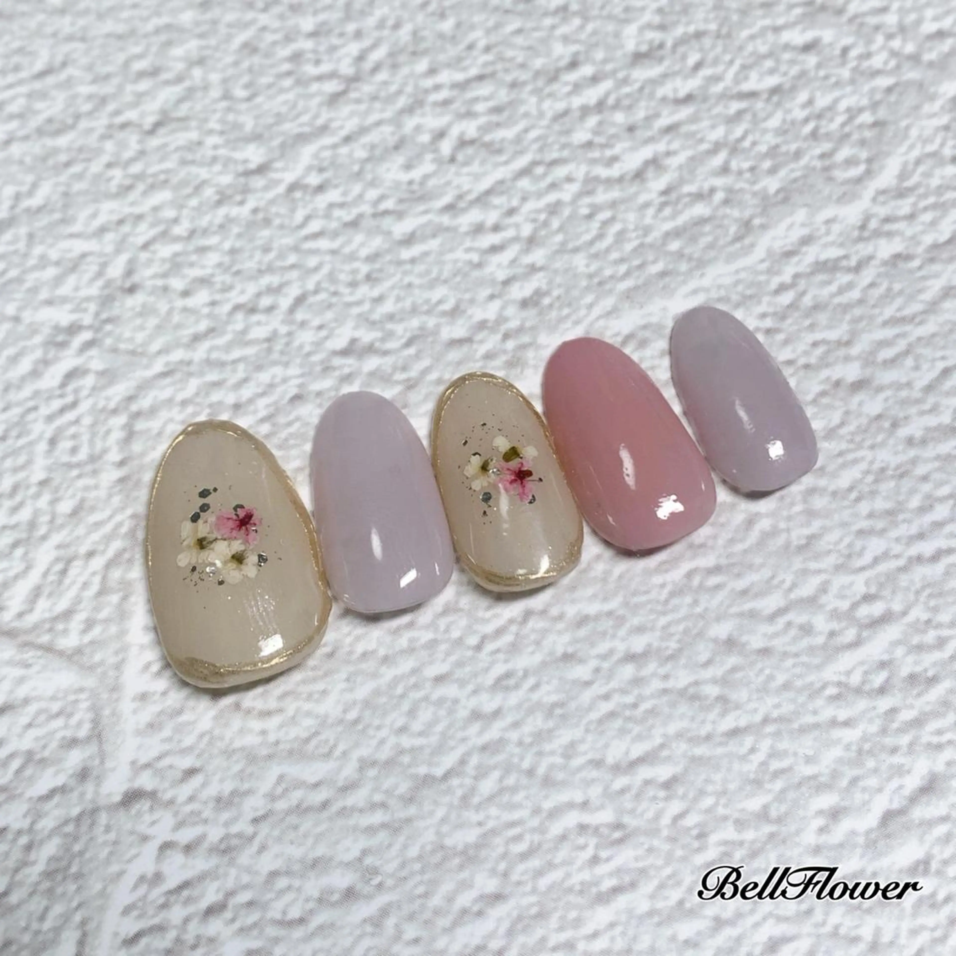 ネイル ハンドネイル Bell Flowerのネイルデザイン