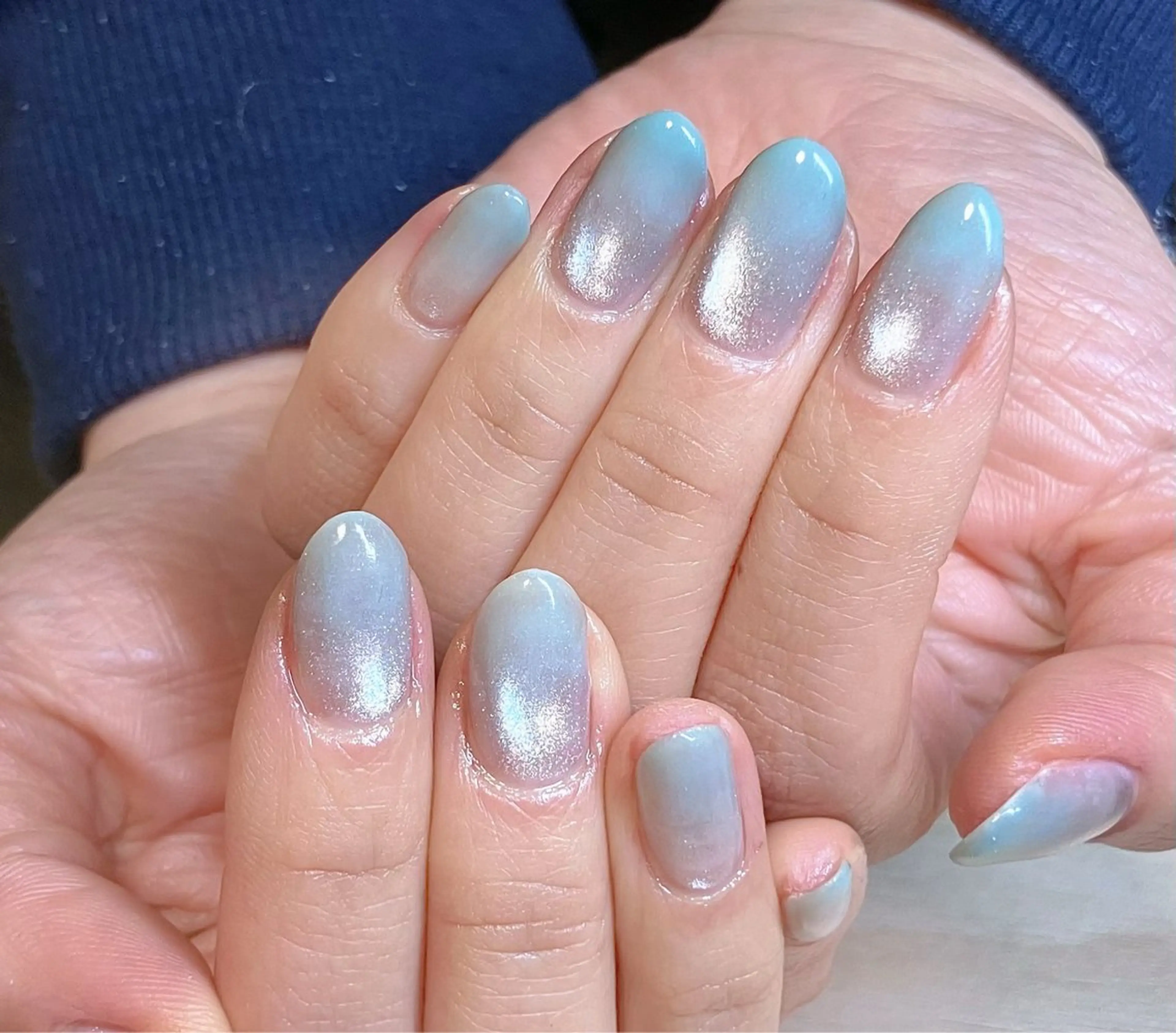 ネイル アートネイル ジェルネイル キラキラネイル マグネットネイル 大理石ネイル(マーブル) ハンドネイル RinRin　nail所属・孔 ジンシェンのネイルデザイン