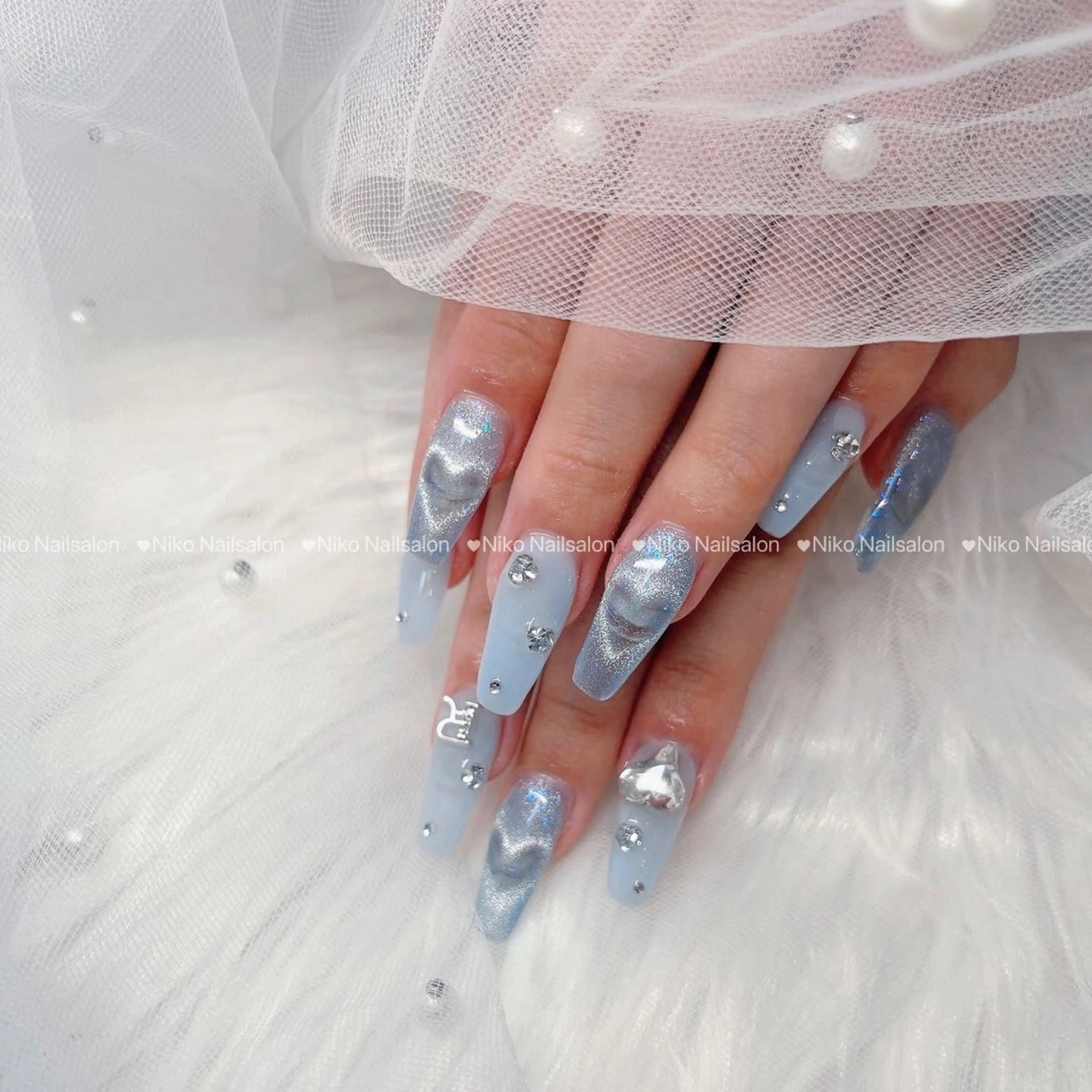 ネイル チークネイル 長さ出し フットネイル フレンチネイル ジェルネイル Niko Nail salon 銀座本店のネイルデザイン