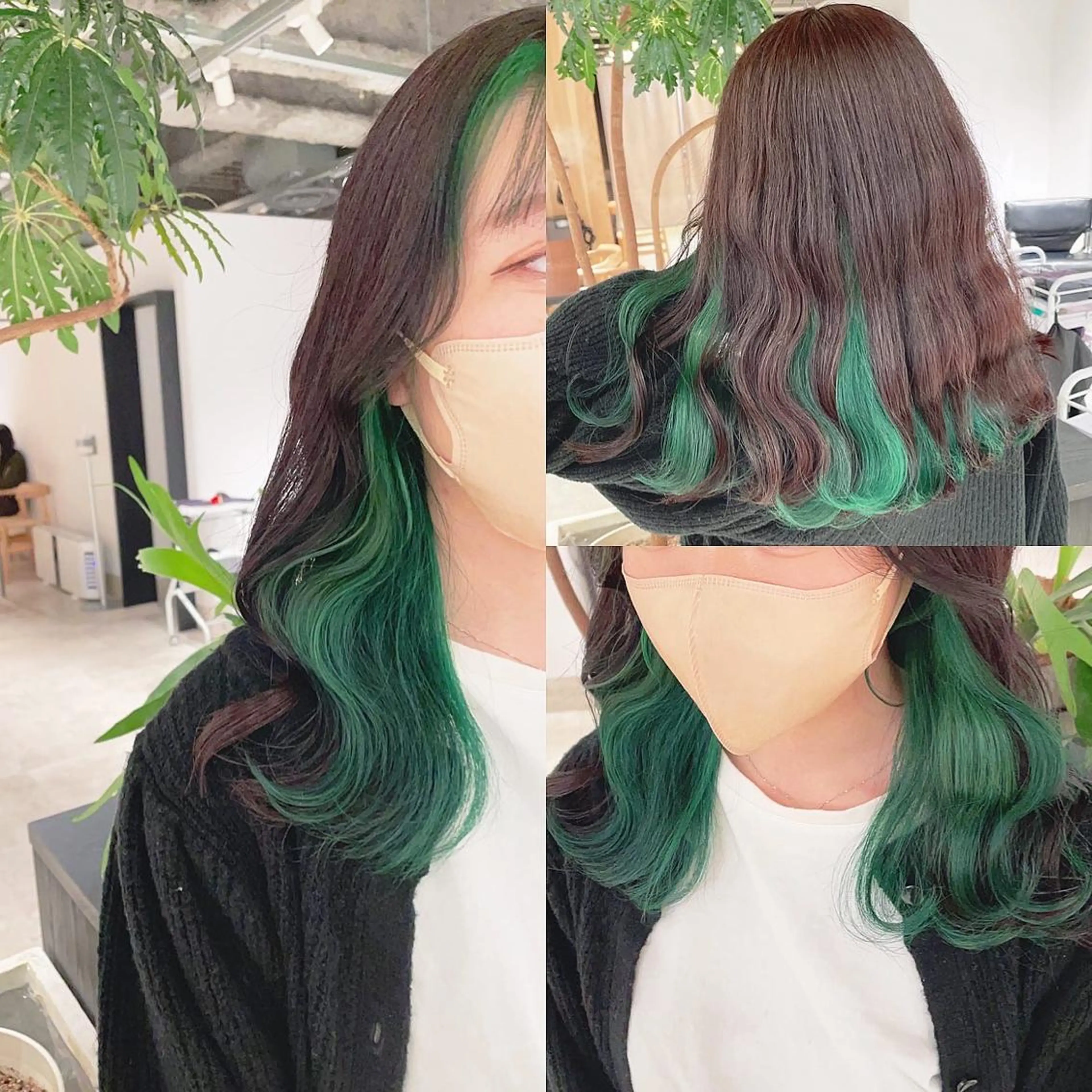 セミロング カラー ヘアカラー トリートメント 渋谷:インナーカラー ／🍒エリカ🍒のヘアスタイル