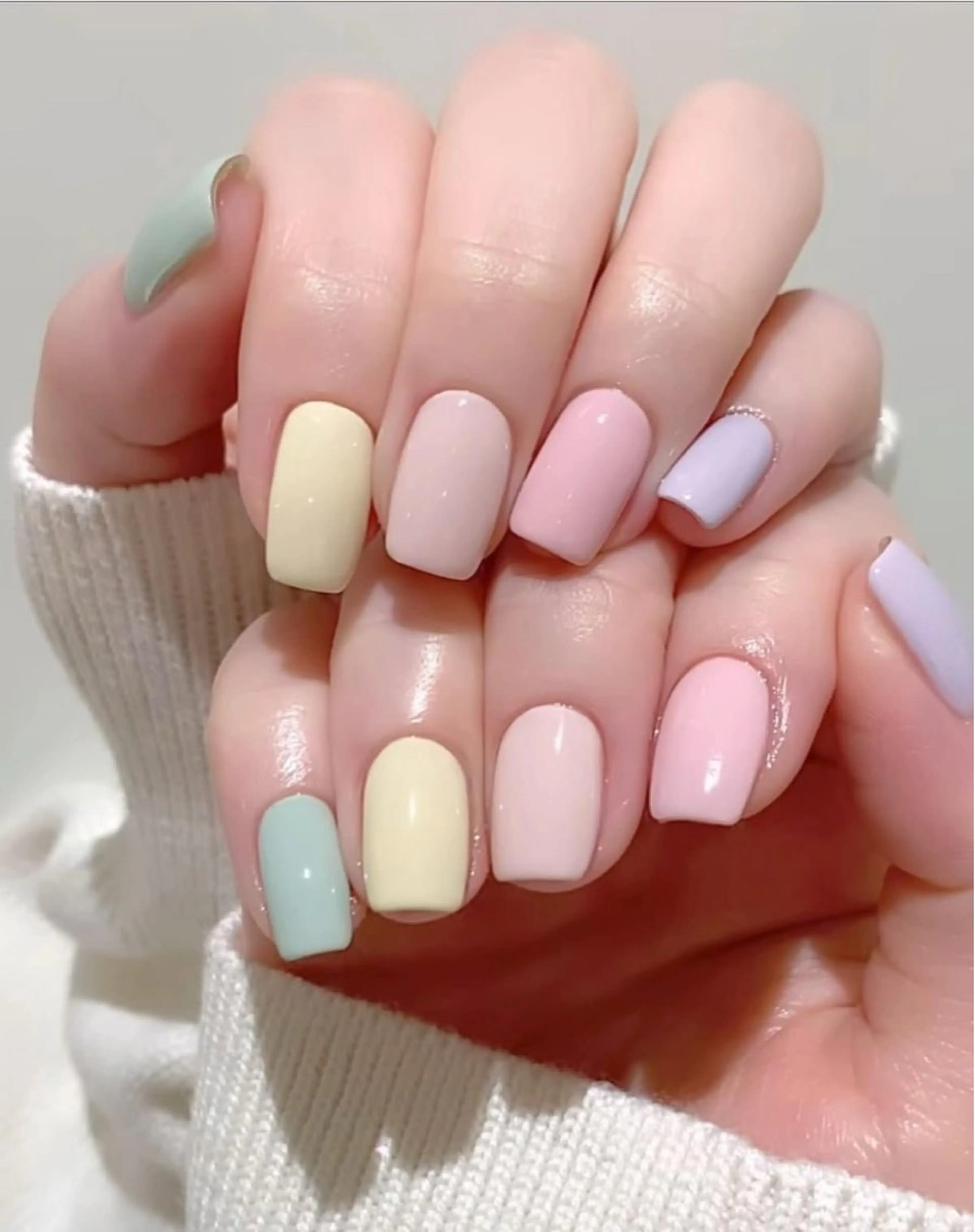 ネイル 長さ出し フレンチネイル グラデーション 卒業式 マグネットネイル ハンドネイル MIHANA NAILのネイルデザイン