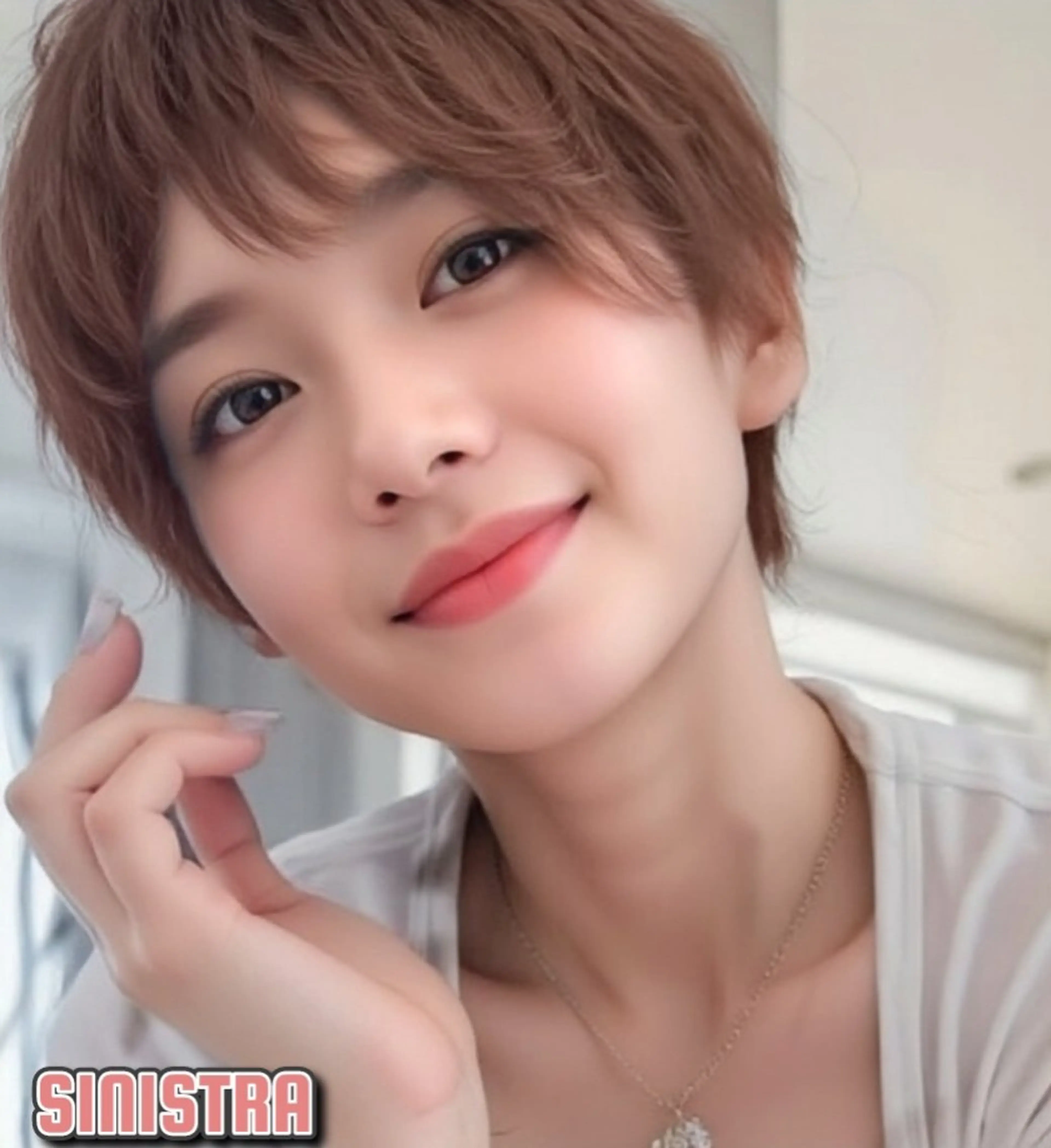 ショート カット ヘアカラー トリートメント sinistra シニストラ　足利山下店所属・シニストラ足利 原宿表参道のカラーのヘアスタイル