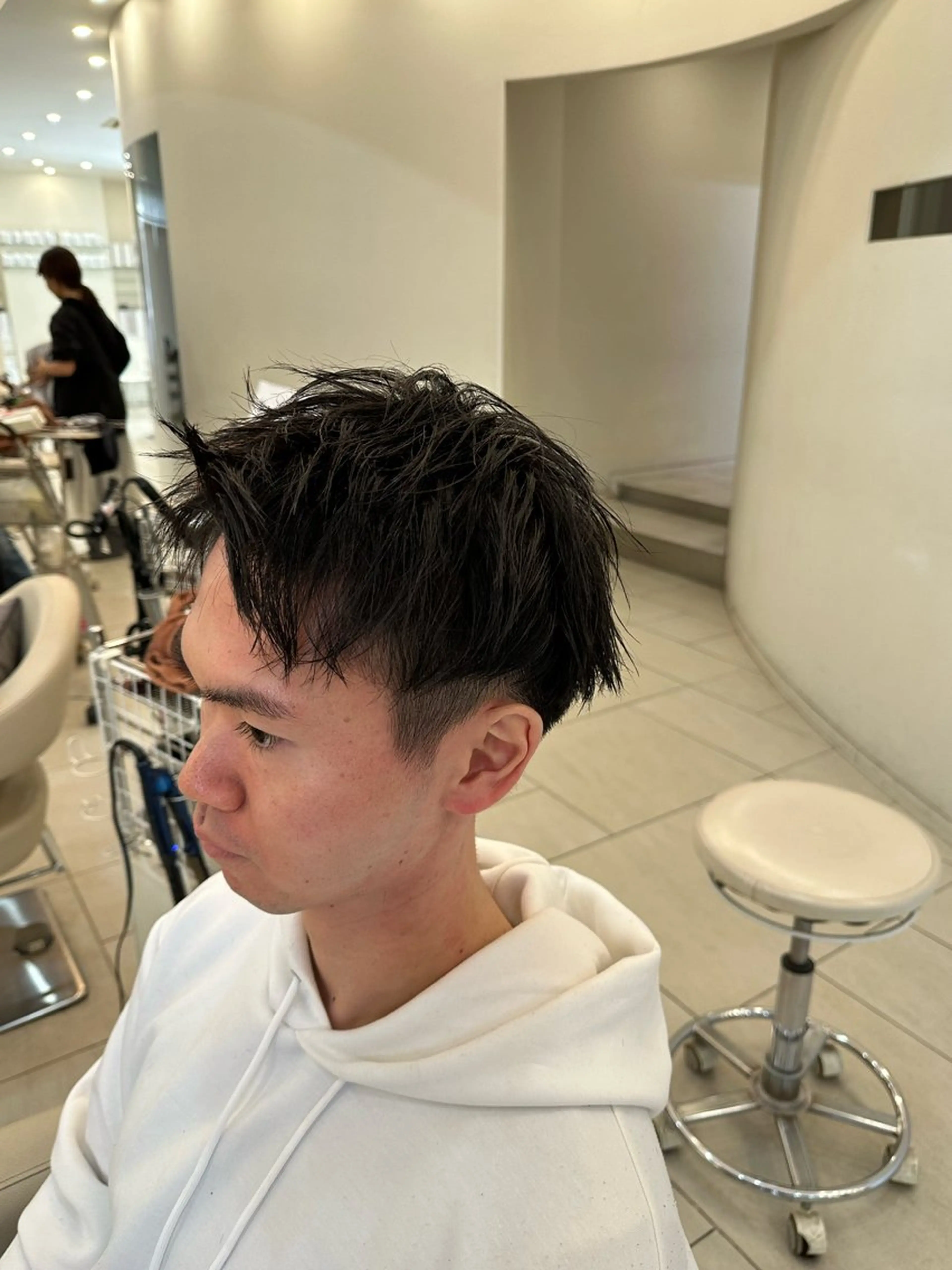 メンズ カット 藤本渚杜/メンズ/ 艶カラーのヘアスタイル