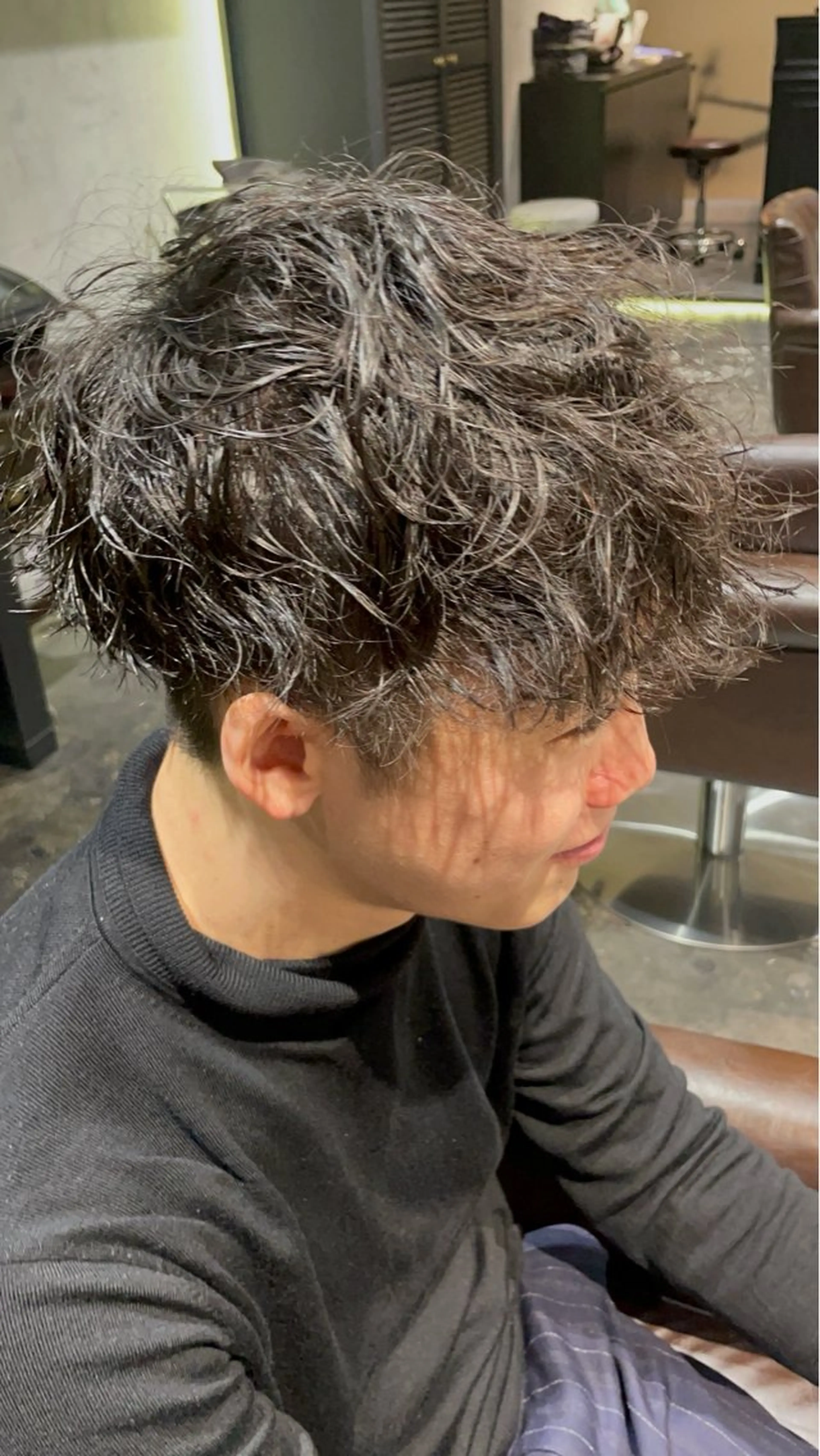 パーマ メンズ カット パーマ 💈神戸メンズ パーマ流基斗💈のヘアスタイル