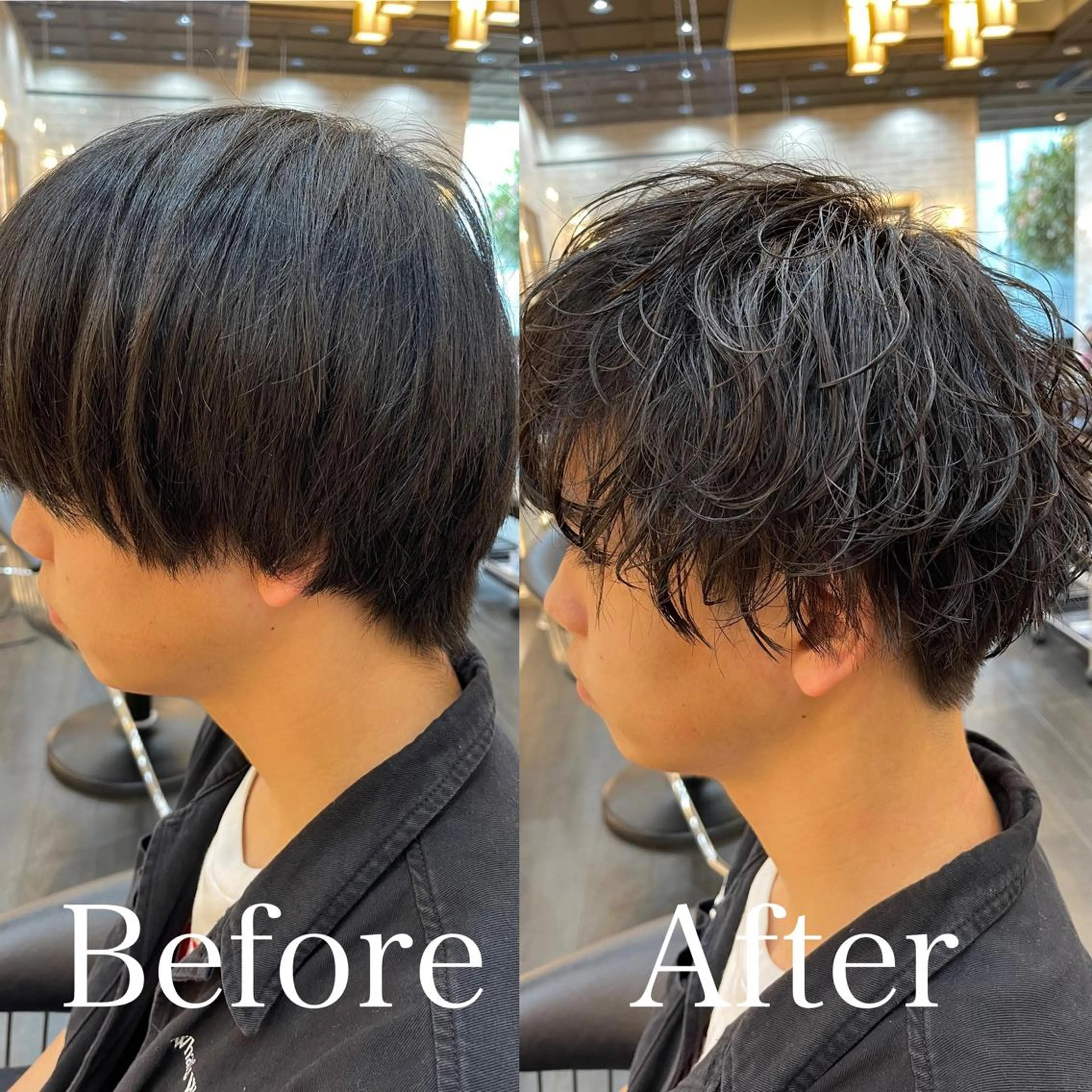 ショート パーマ ヘアアレンジ メンズ メンズパーマ 波巻きパーマ スパイラルパーマ カット パーマ メンズパーマ特化/ KAORU/店長のヘアスタイル