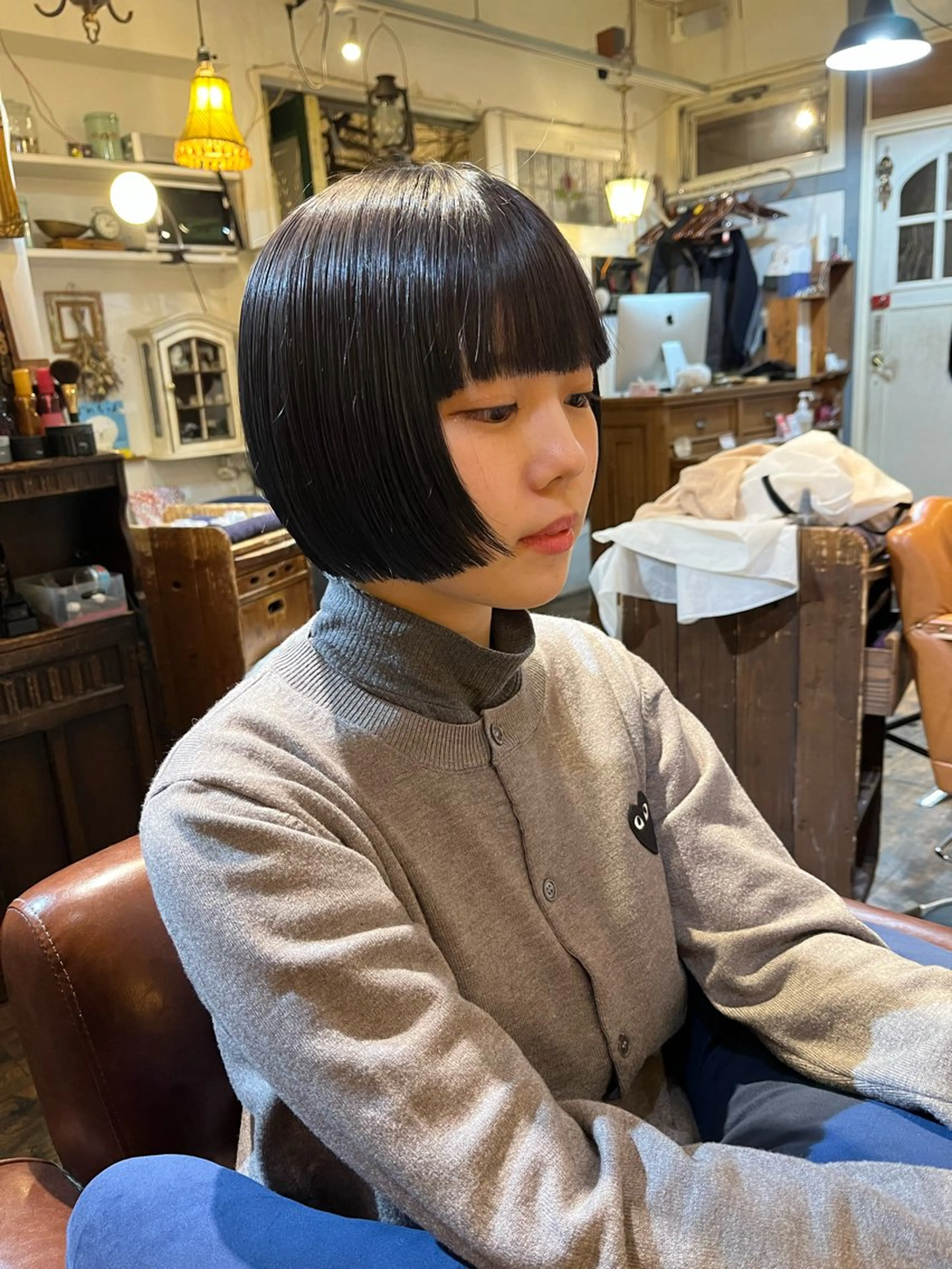 ショート ショートボブ ボブ ショートヘア 抜け感パーマ/ ショート/緒方椋のヘアスタイル