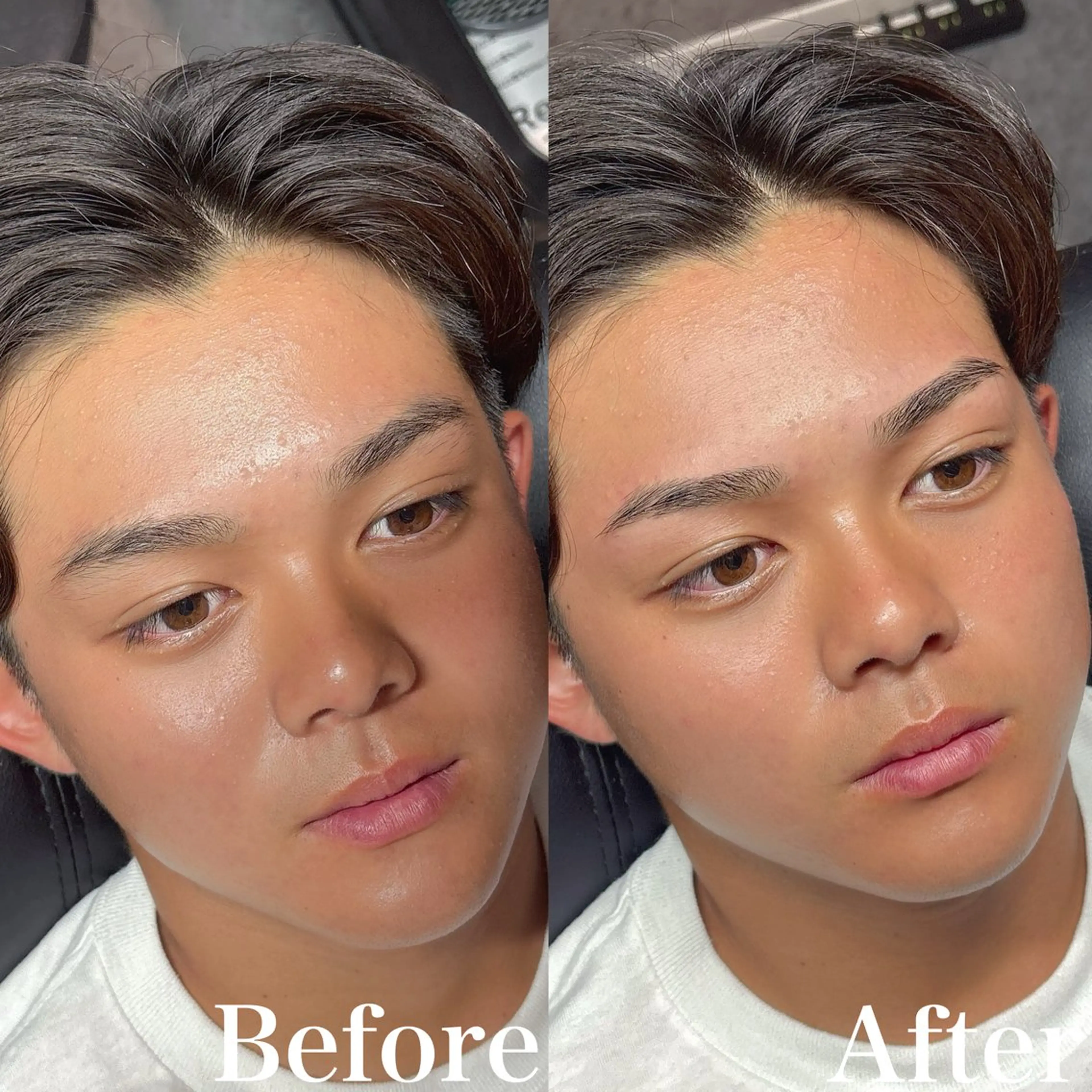 メンズ アイブロウ ワックス脱毛 眉カット 16日○Re:gid Yusukeの眉毛・アイブロウイメージ