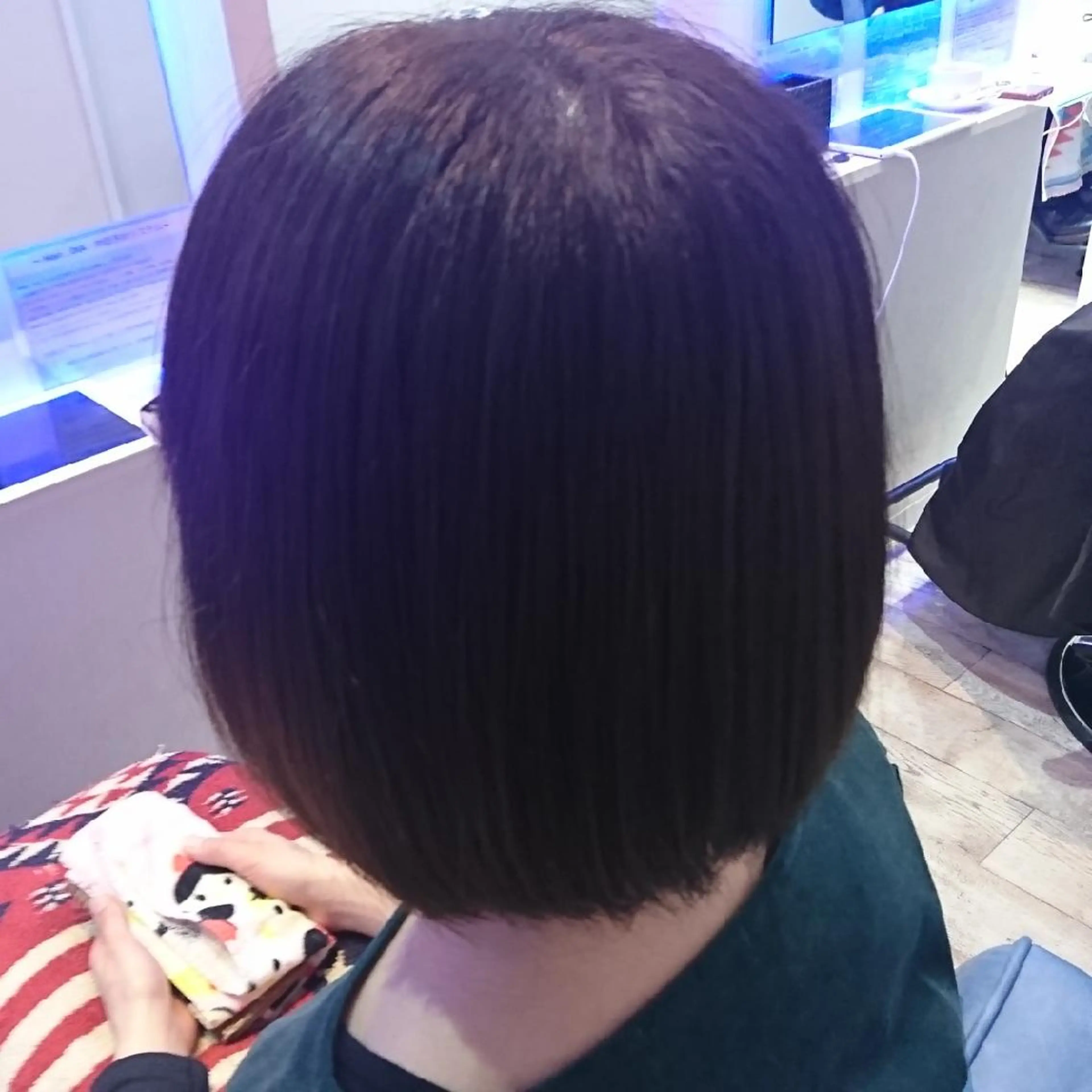 ミディアム 切りっぱなしボブ ボブ 中嶌 健一のヘアスタイル
