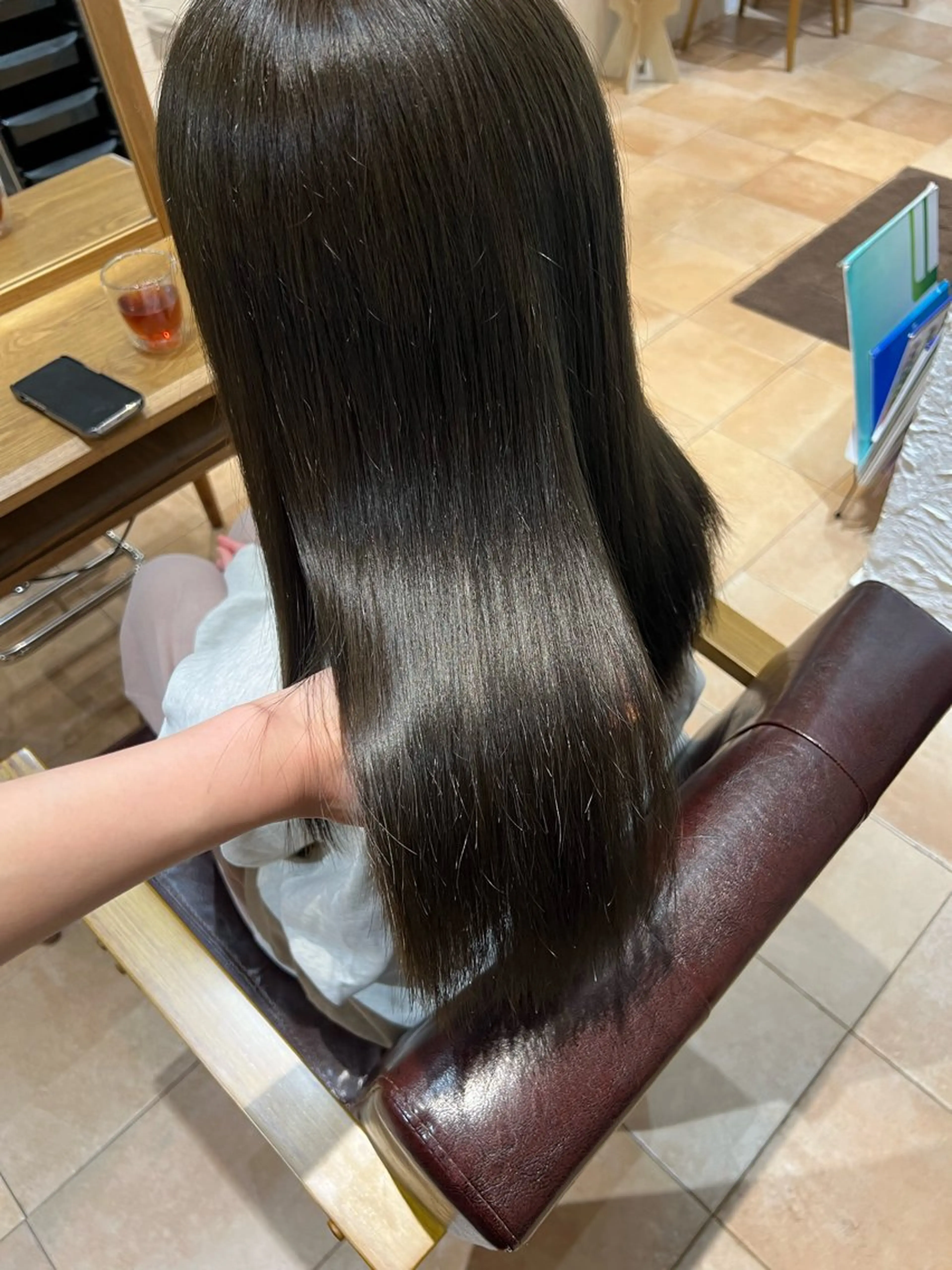 セミロング カラー 🥀韓国ヘア🥀 宮津真菜のヘアスタイル