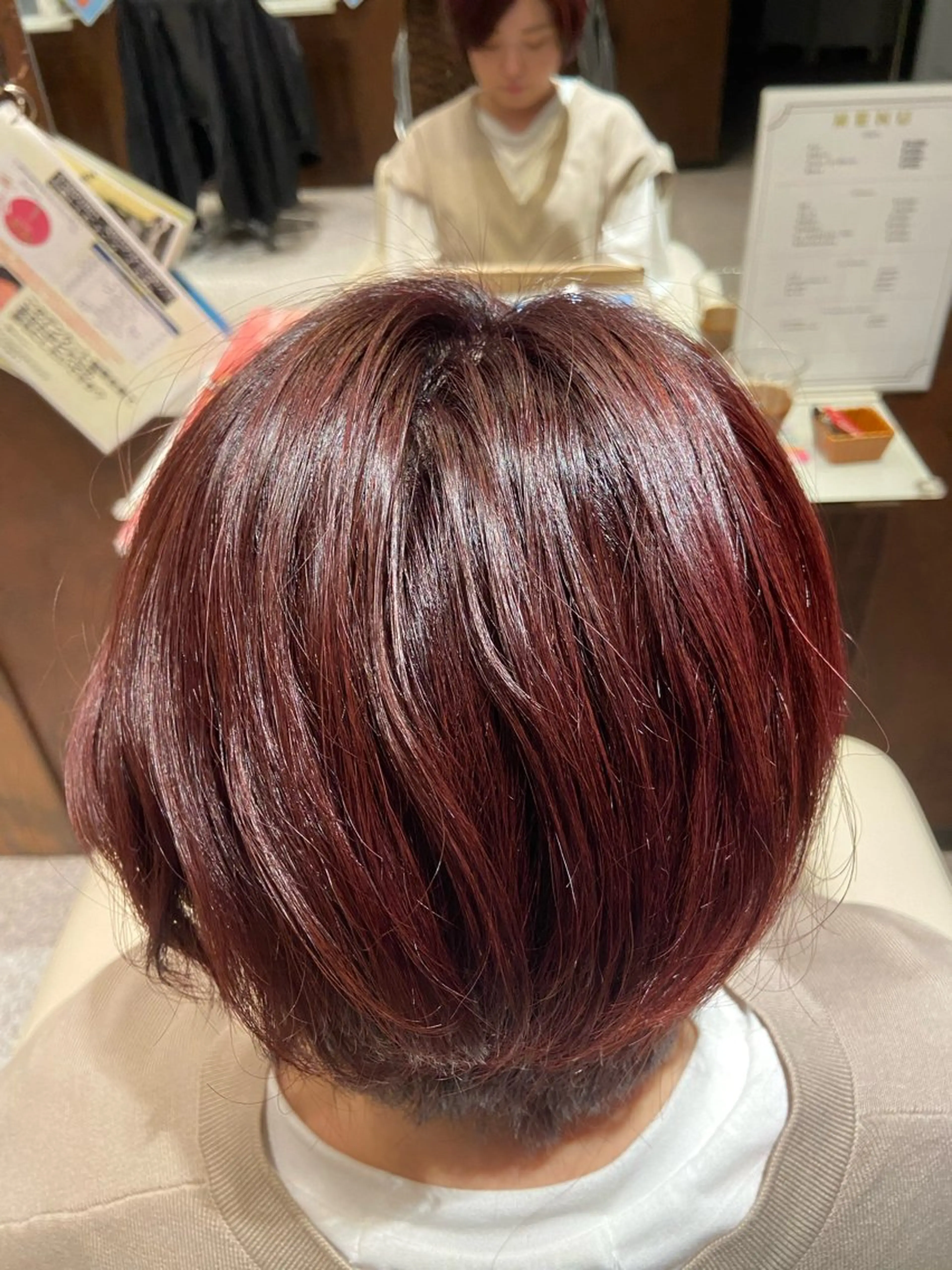カラー ピンクカラー Rosso hair&spa 谷塚店所属・高梨 佑梧のヘアスタイル