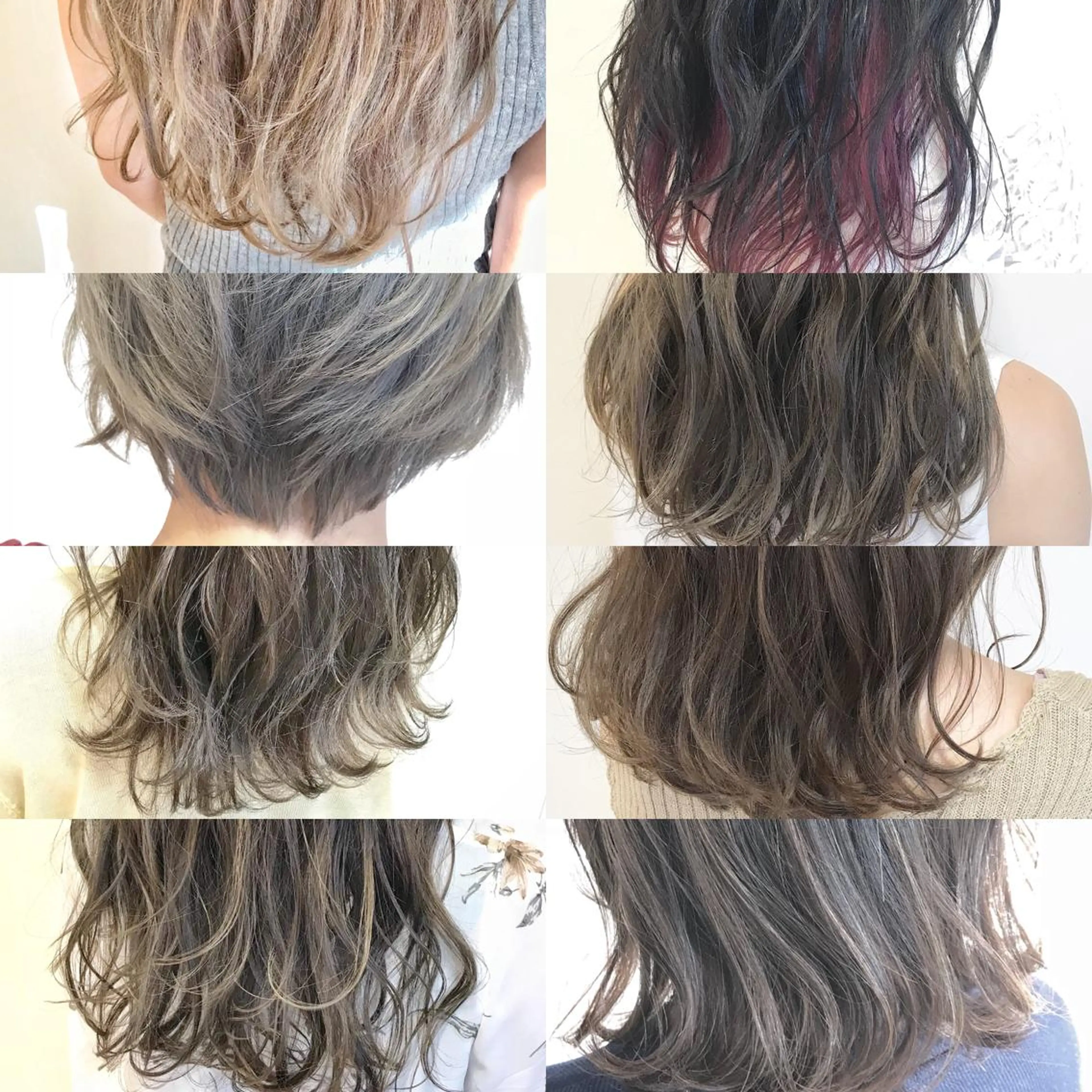 セミロング カラー chiyo yasuのヘアスタイル