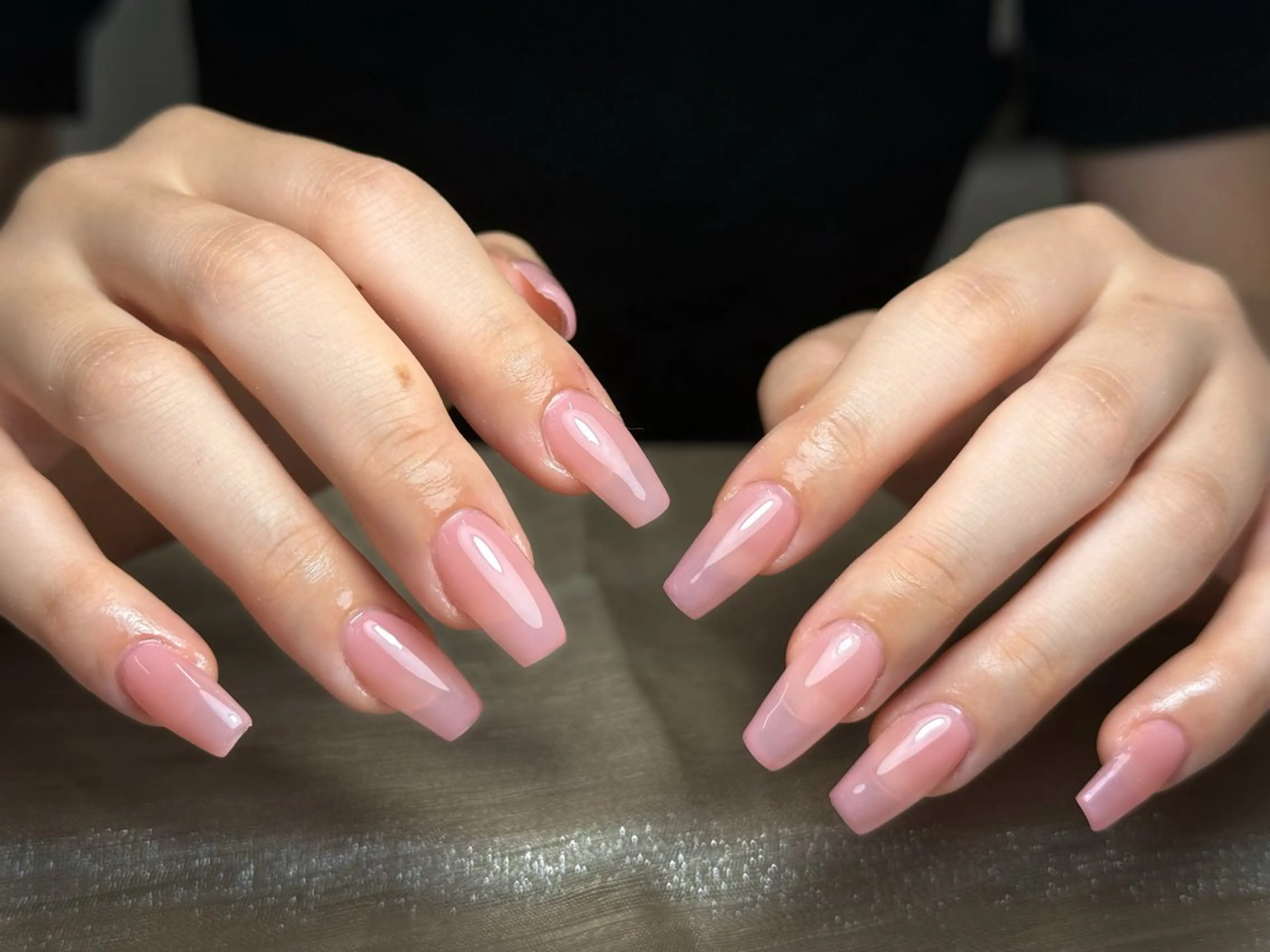 ネイル オーロラネイル ブルー チークネイル フットネイル フレンチネイル ハンドネイル EMY 168 池袋のネイルデザイン