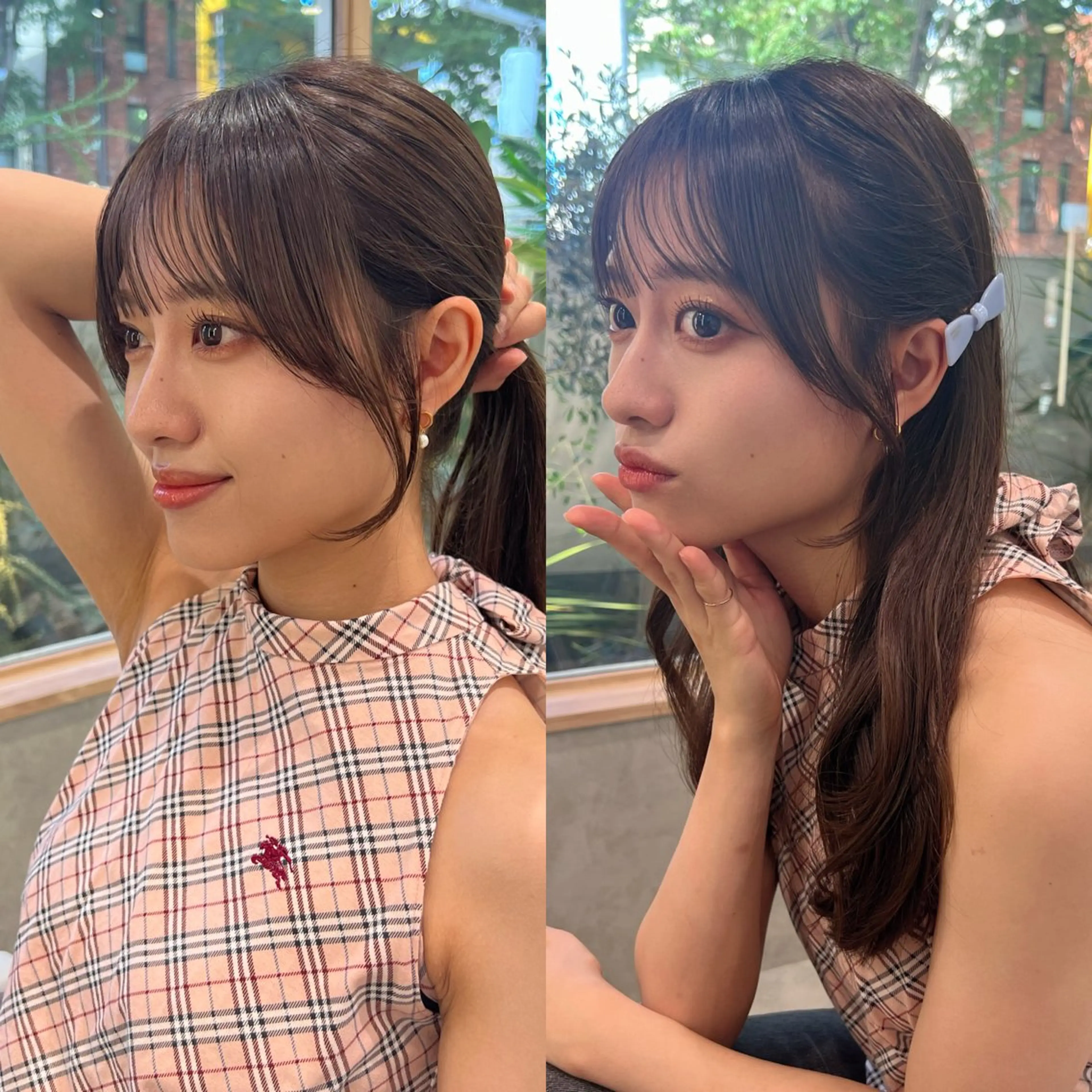 セミロング 顔周り🇰🇷韓国 レイヤー/いづみ💞のヘアスタイル