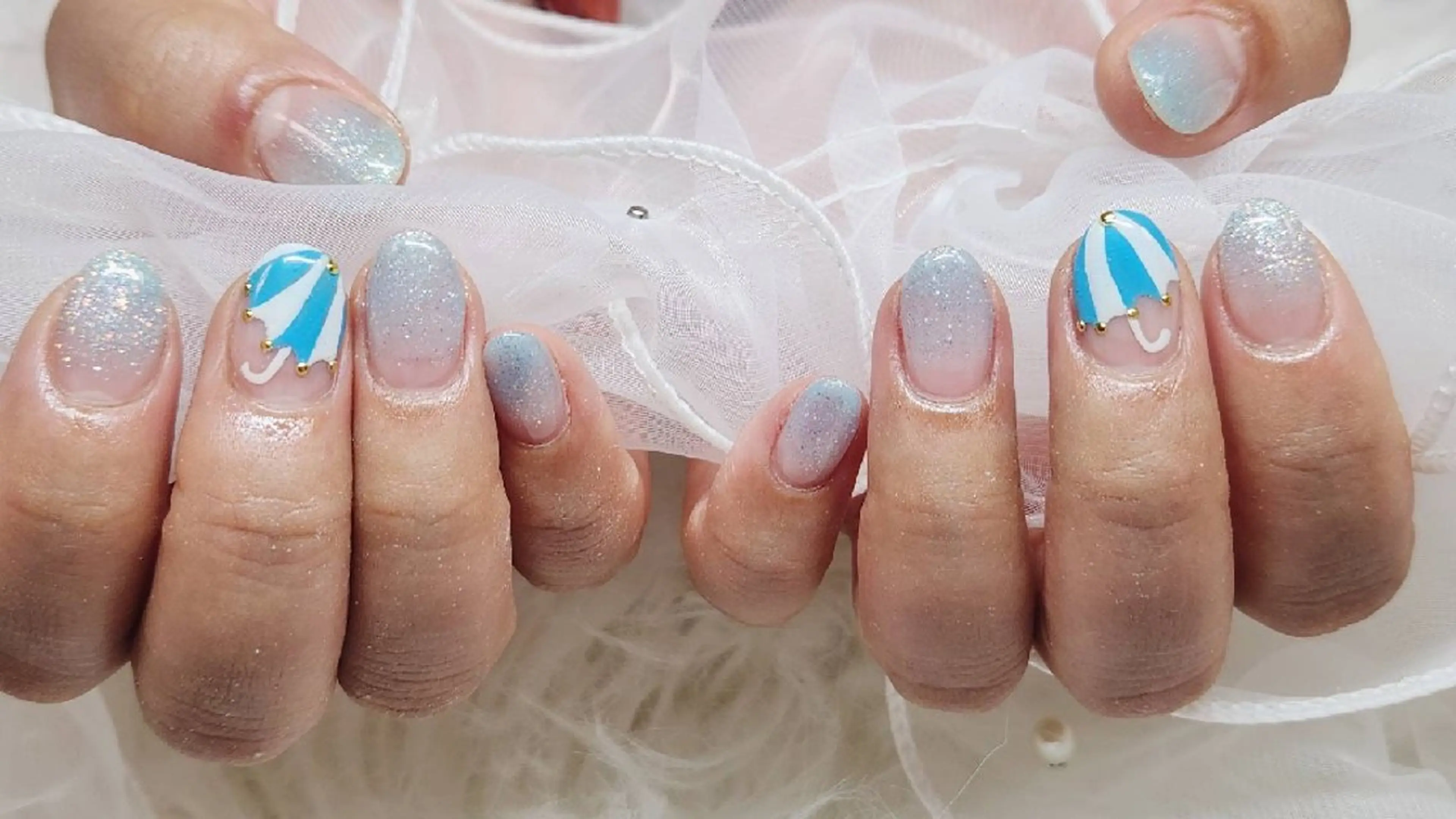 ネイル アートネイル ラメ(グリッター) ラメグラデーション T's nailのネイルデザイン