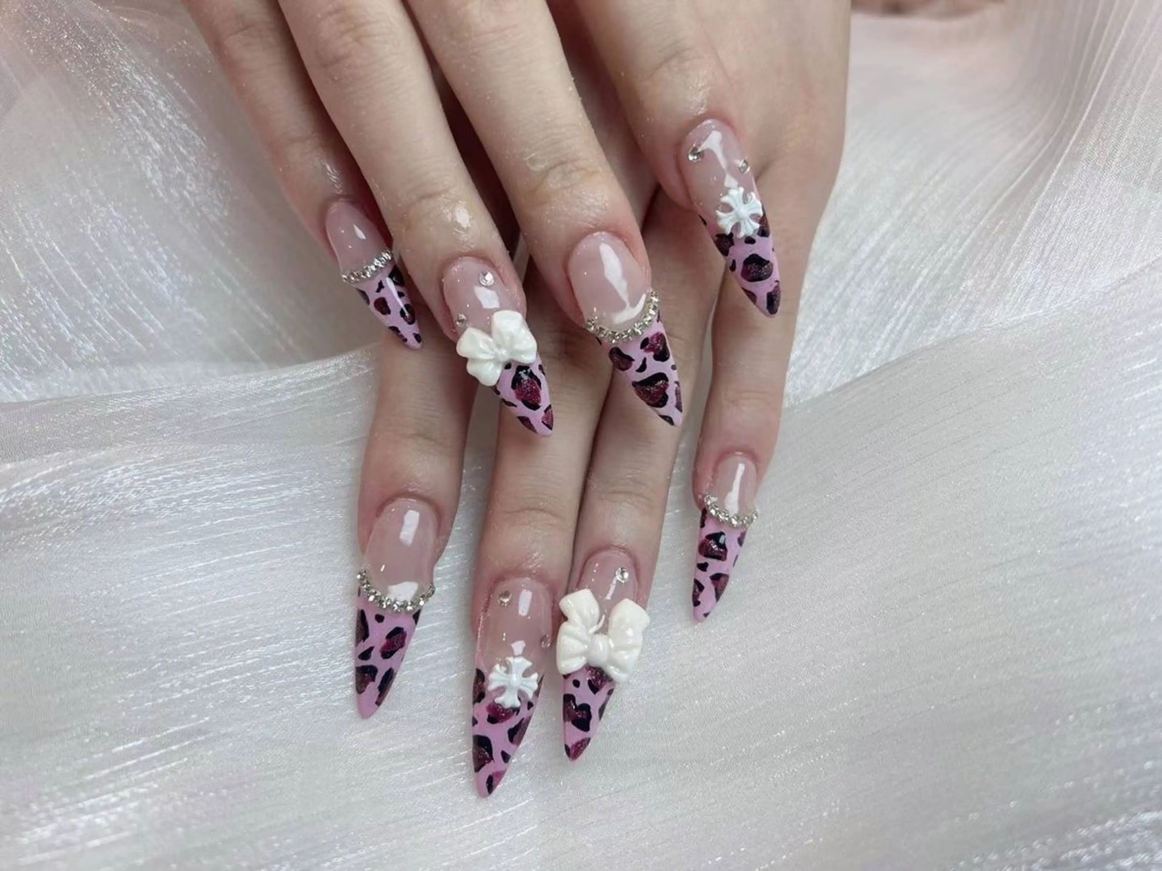 ネイル アートネイル フットネイル フレンチネイル ジェルネイル ハート Babarla Nailのネイルデザイン