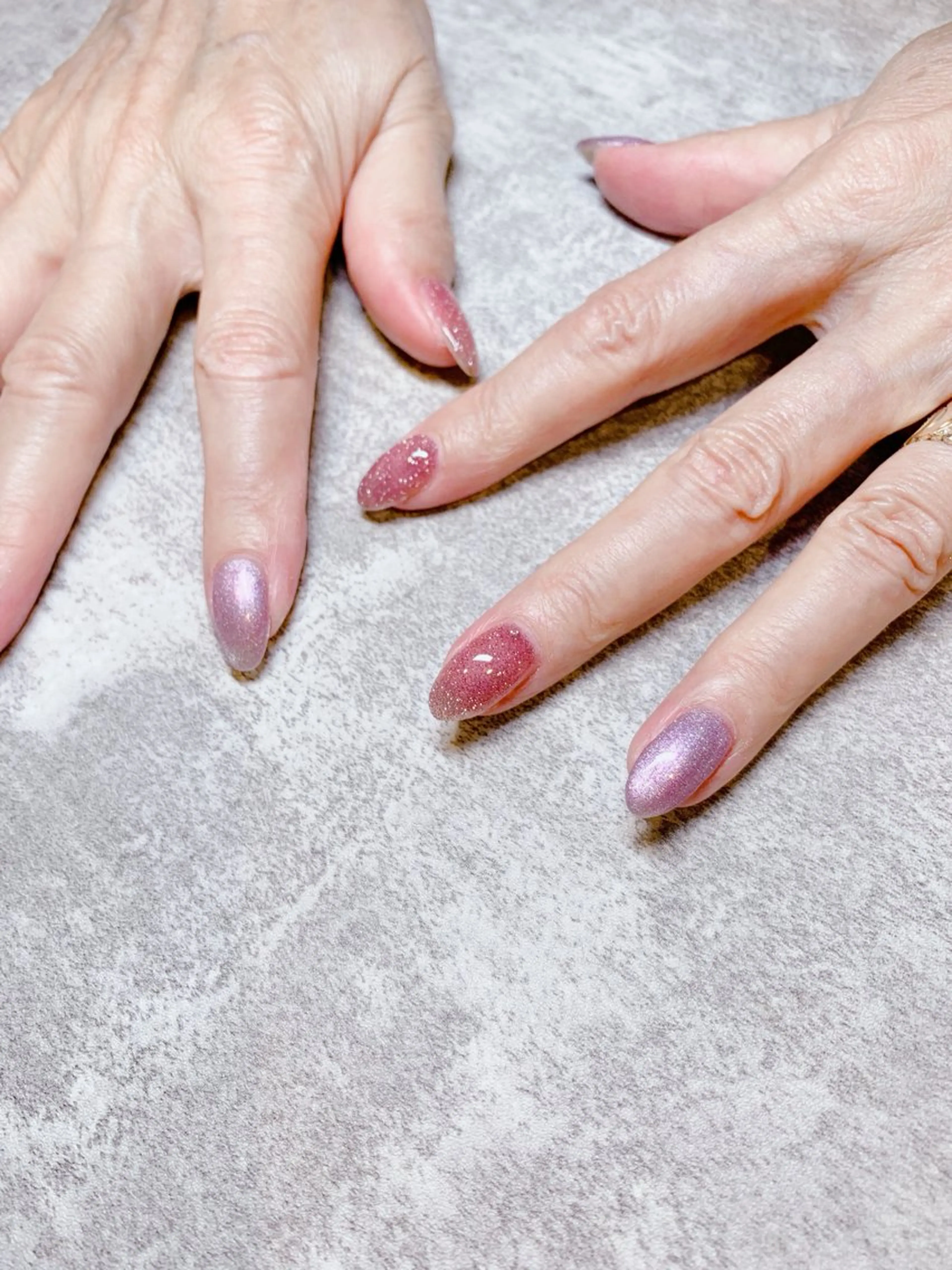 ネイル アートネイル ジェルネイル グラデーション キラキラネイル 韓国ネイル ハンドネイル claire. nailのネイルデザイン
