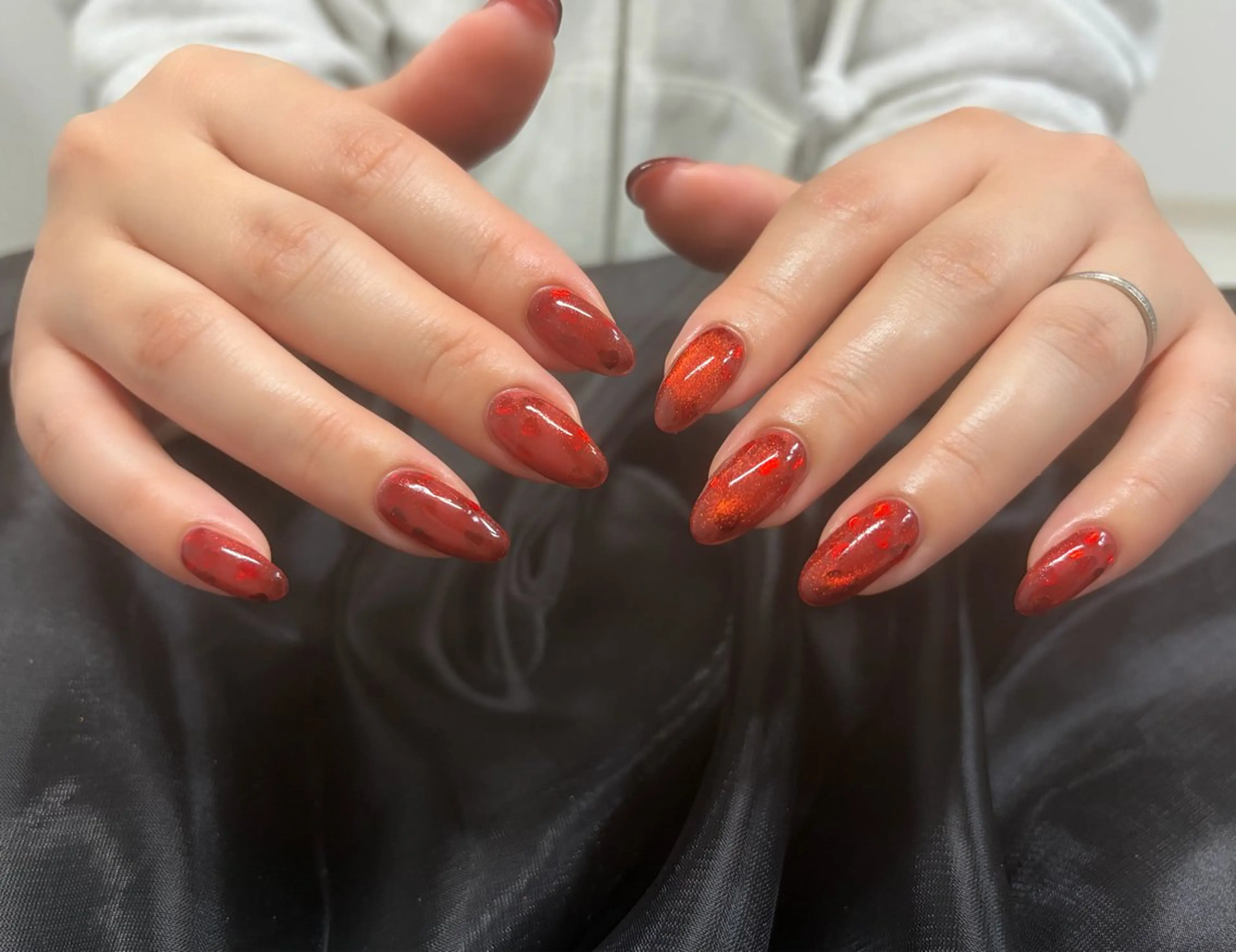 ネイル スカルプネイル シンプルネイル Lunailsalon所属・Lu nailsalonのネイルデザイン