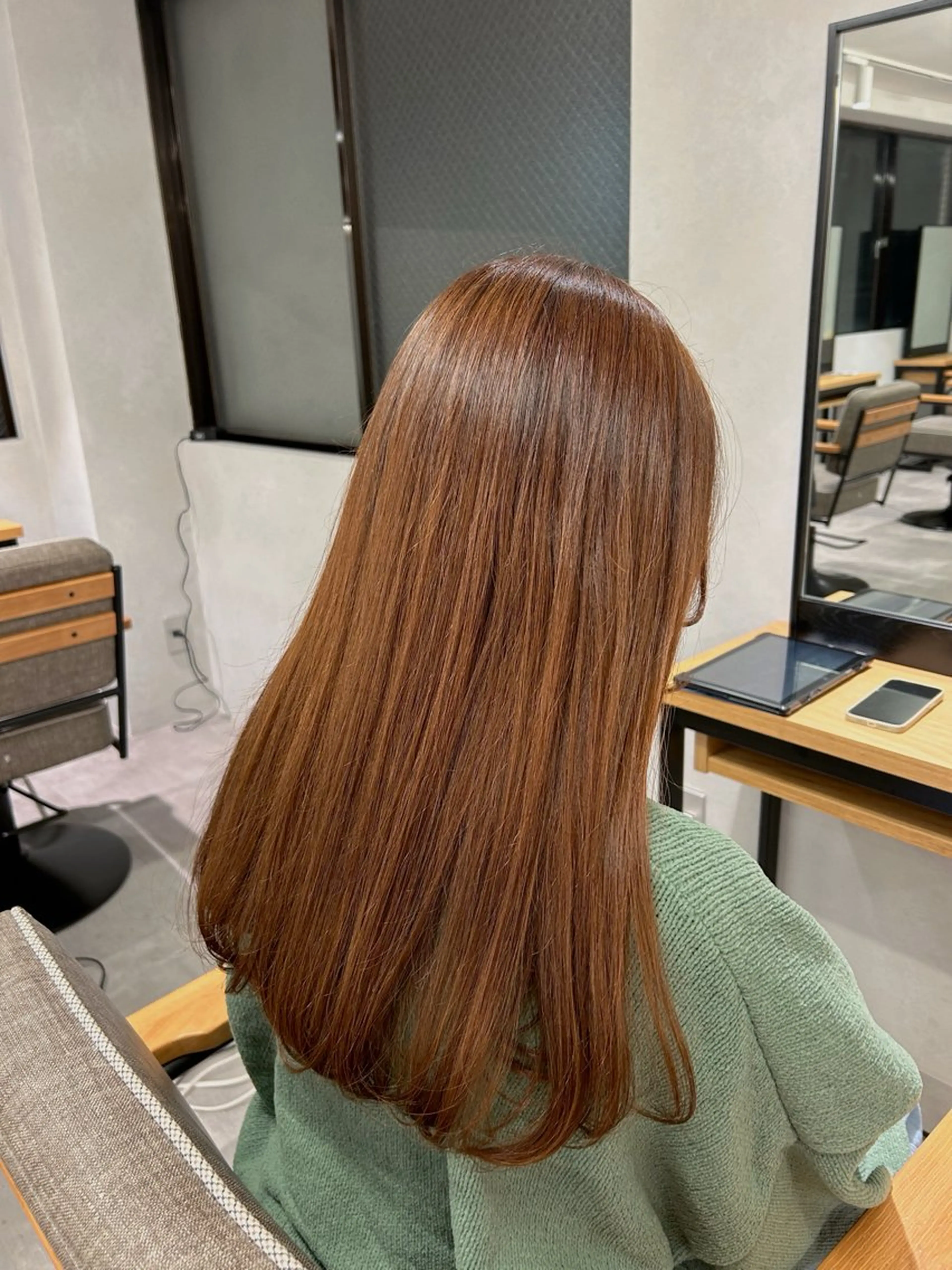 ロング カラー ベージュカラー オレンジ オレンジベージュ 暖色･似合わせカラー (廣石沙英🎀)のヘアスタイル