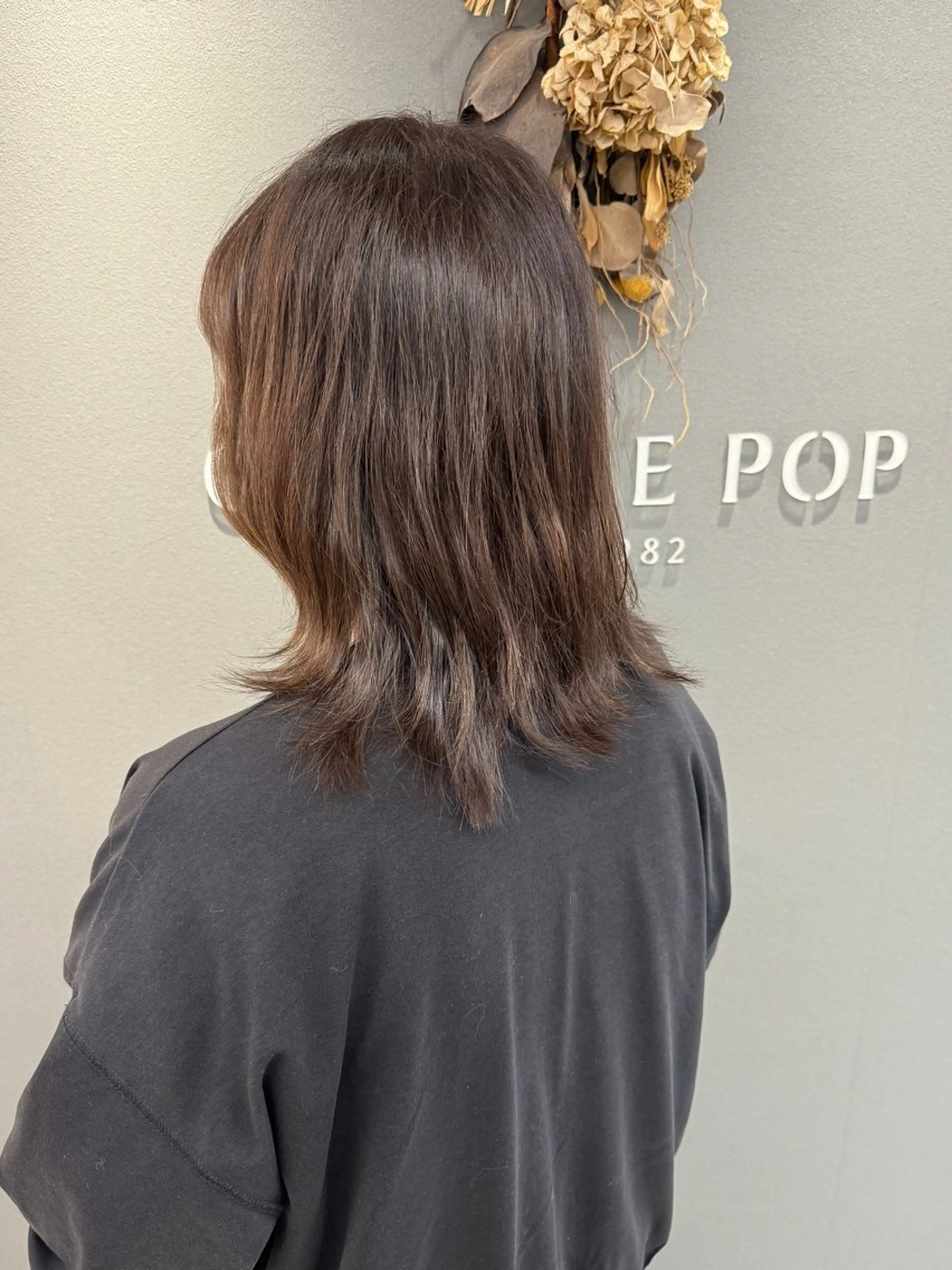 セミロング カラー 巻ける美髪矯正/ 韓国ヘア/yutaのヘアスタイル