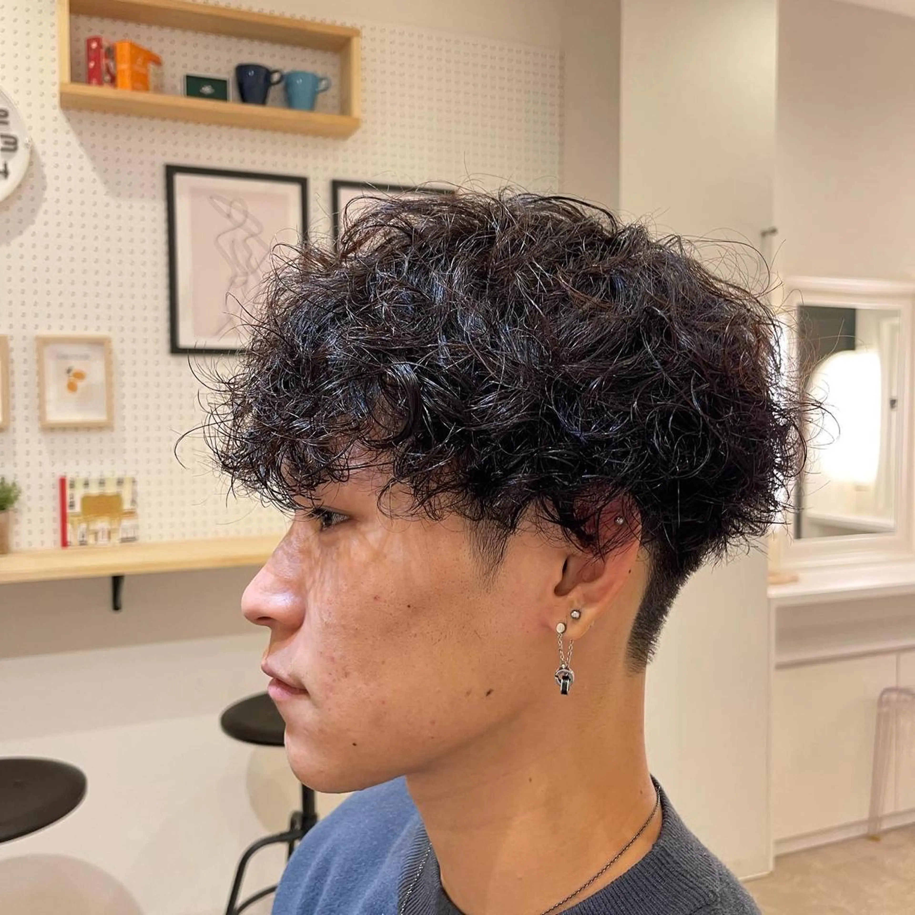 パーマ メンズ メンズパーマ CARE SHINSAIBASHI所属・はやと 【心斎橋美髪職人】のヘアスタイル